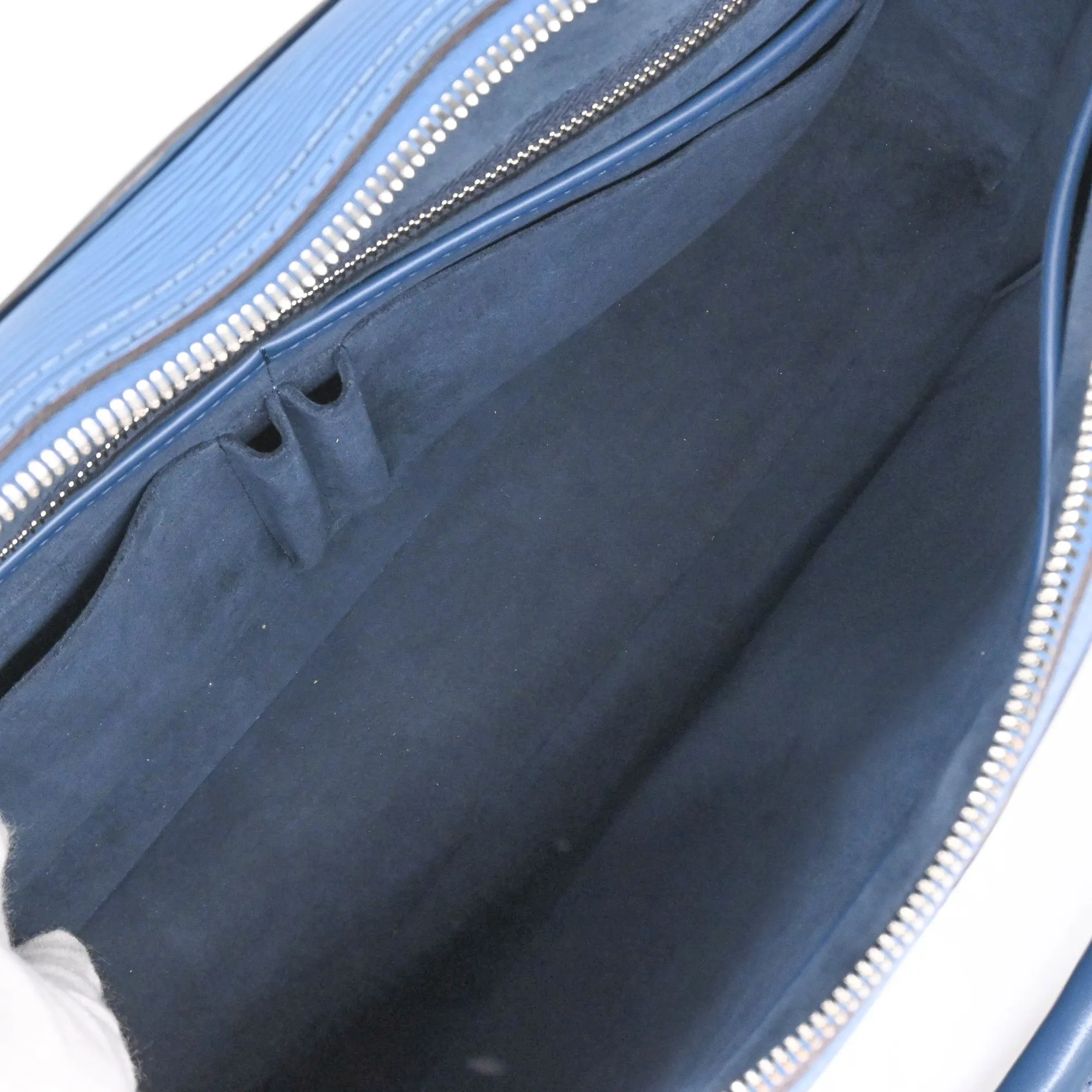LOUIS VUITTON Blue Leather Bag