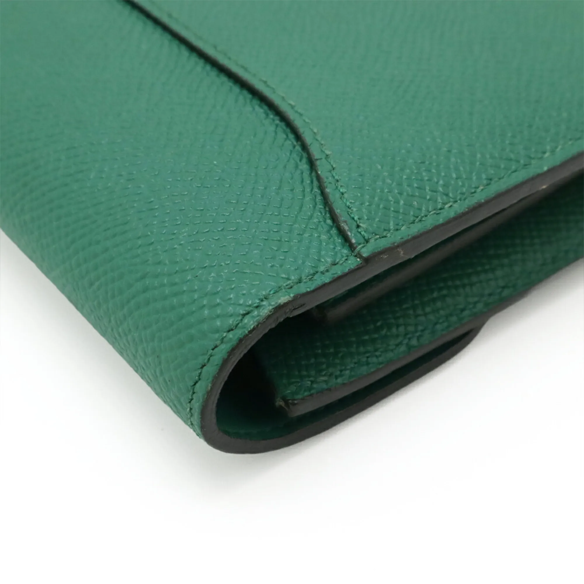 HERMES Green Leather Wallet
