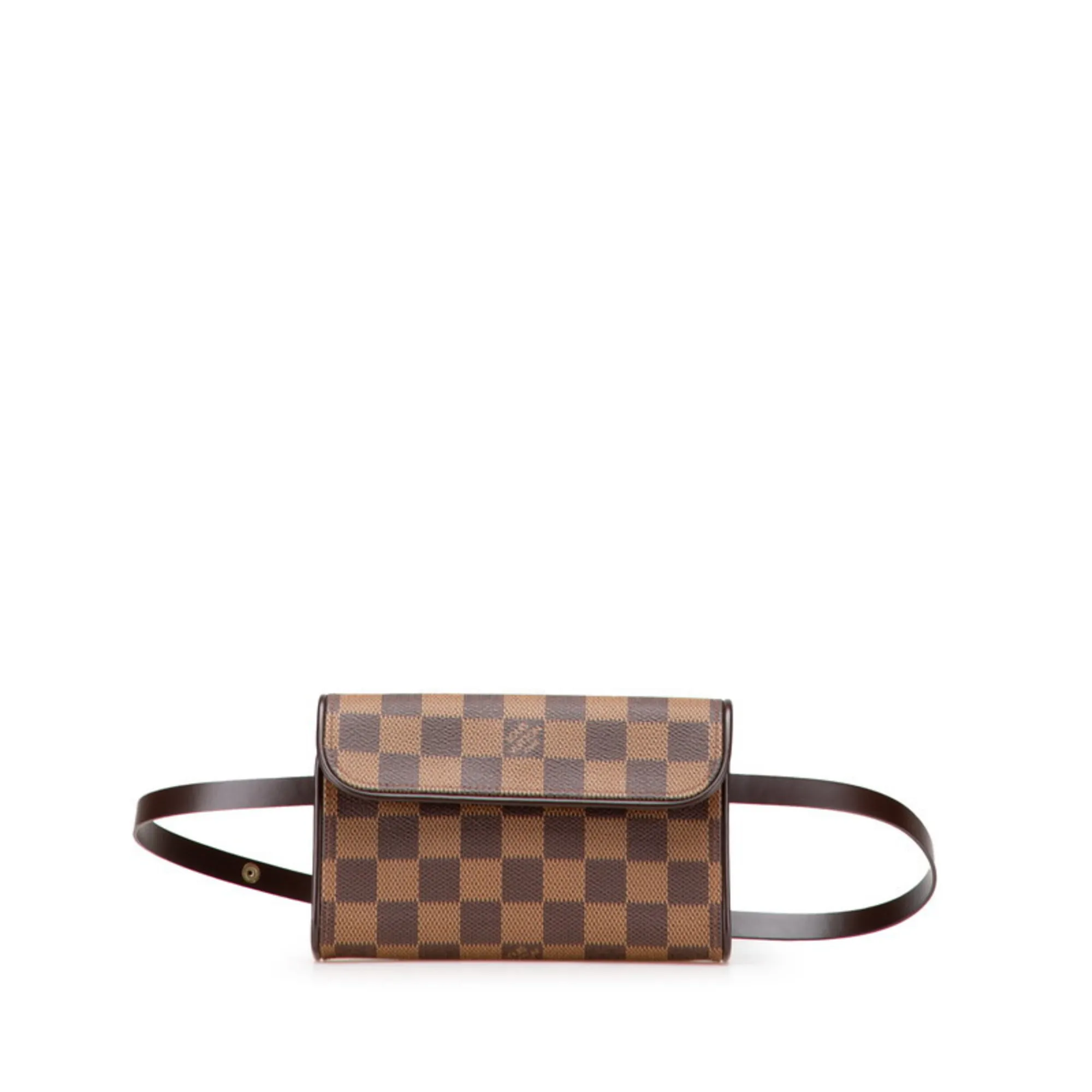 LOUIS VUITTON Brown Damier Leather Hobo Bag