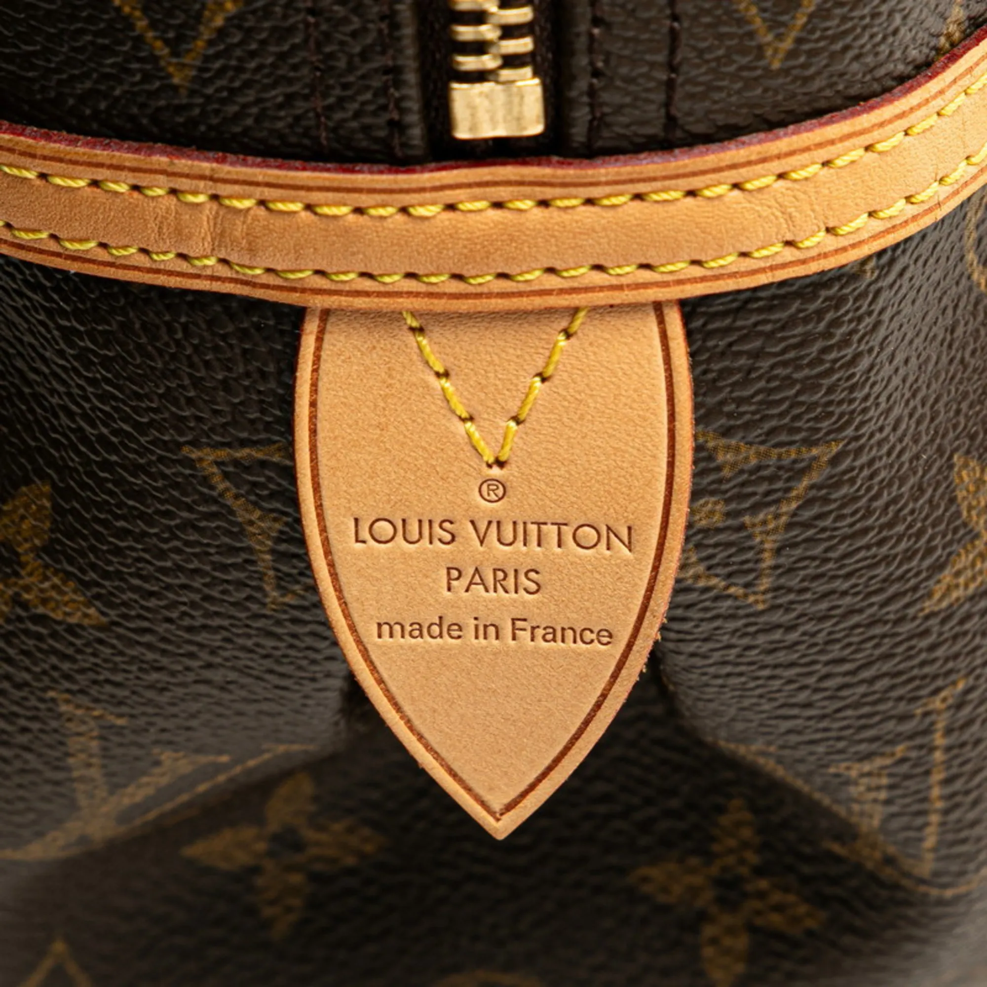 LOUIS VUITTON Brown Monogram Leather Bag