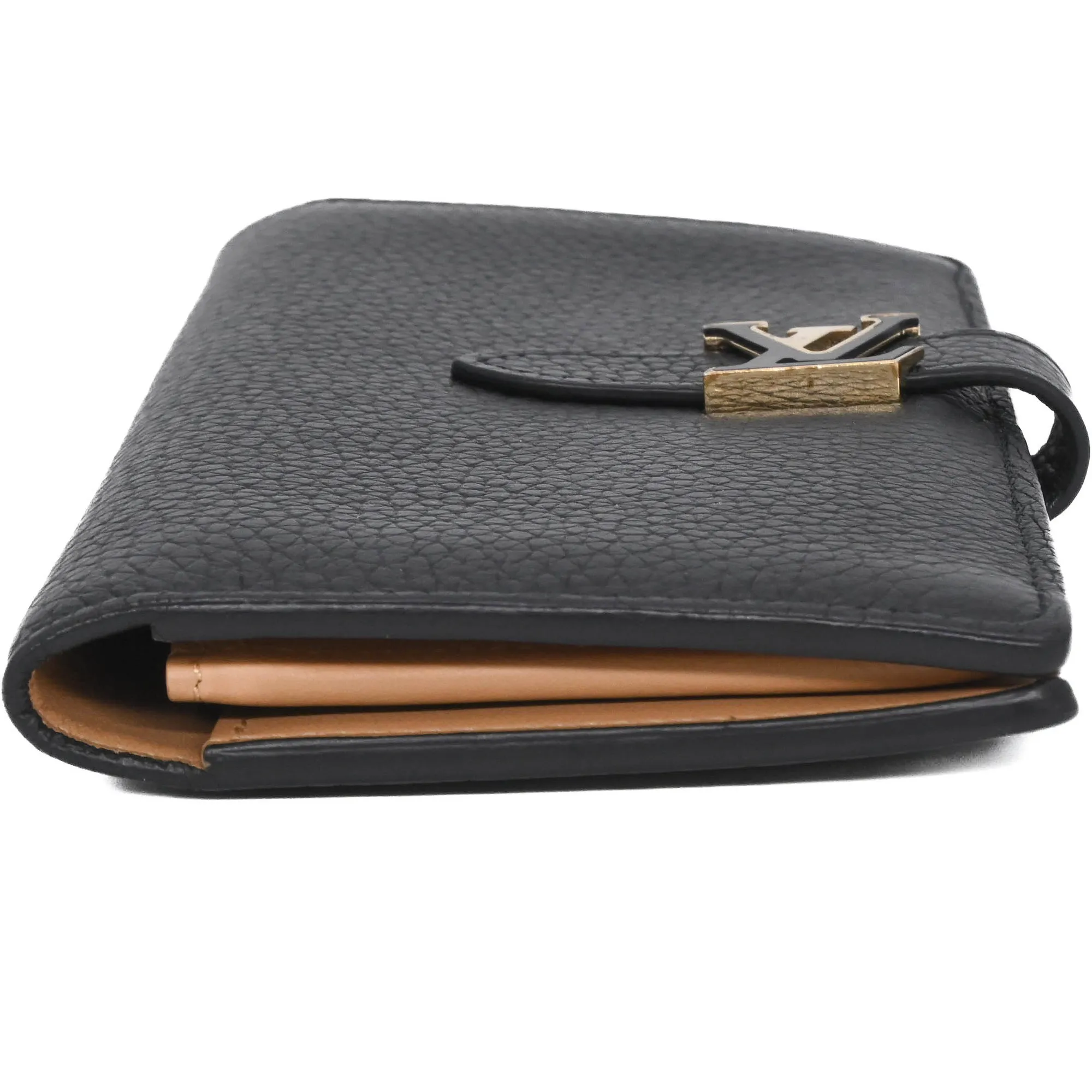 LOUIS VUITTON Black Leather Wallet