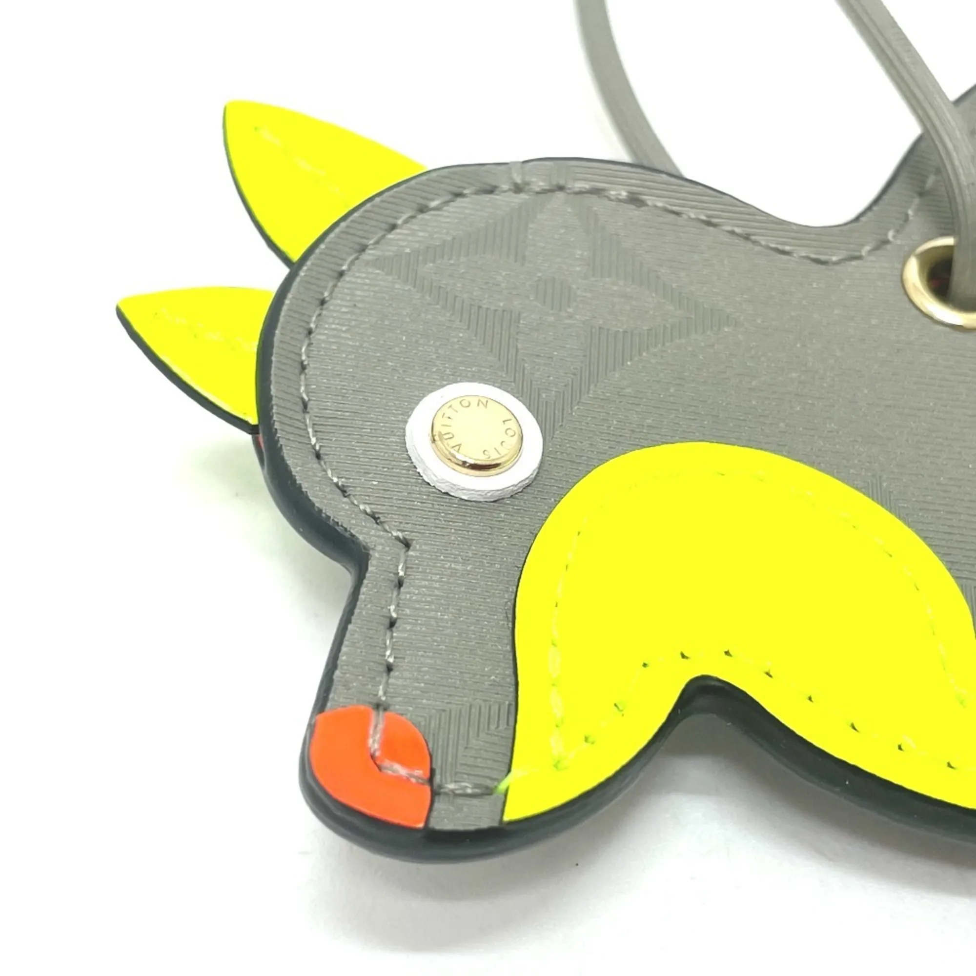 LOUIS VUITTON Gray Monogram Charm