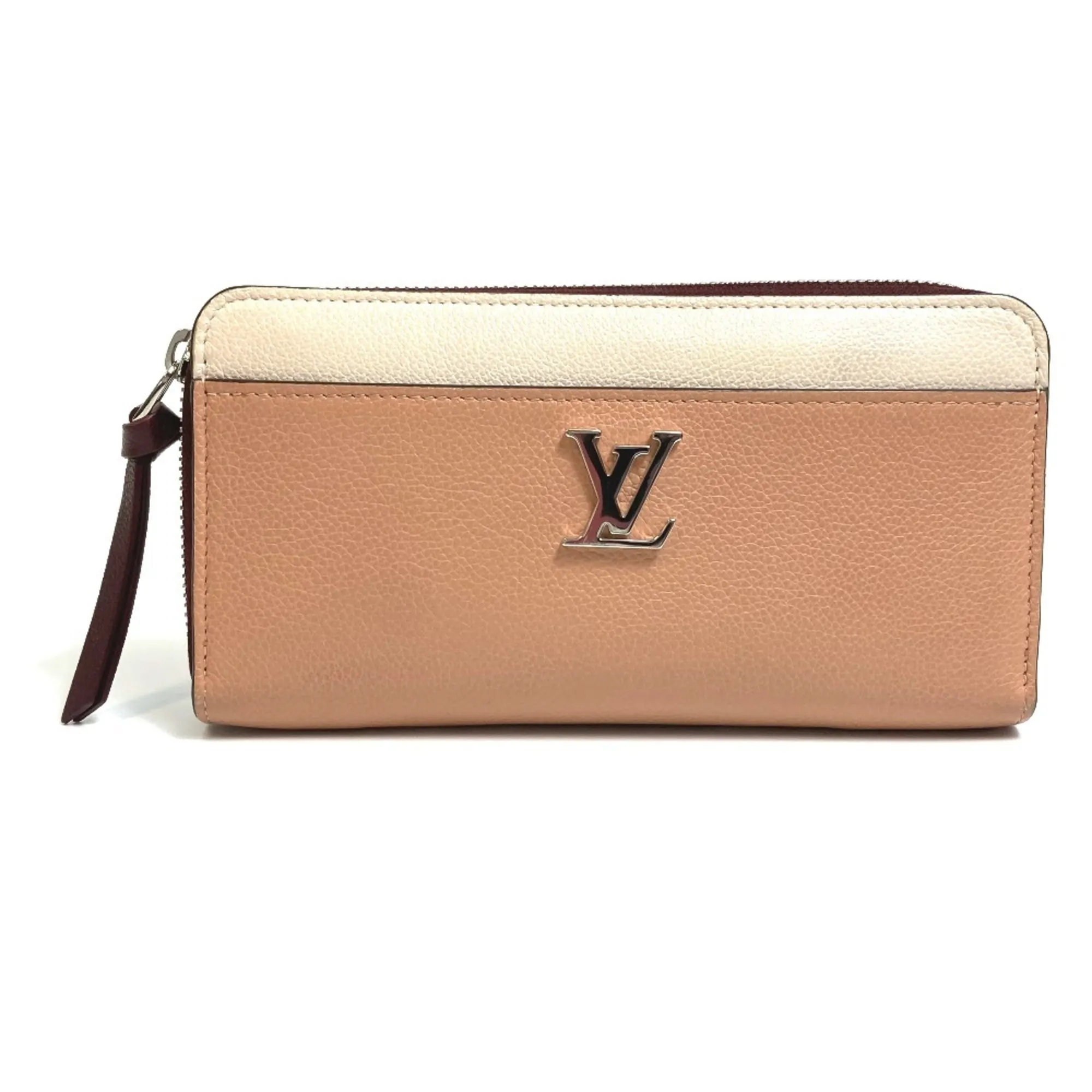 LOUIS VUITTON Cream Leather Wallet