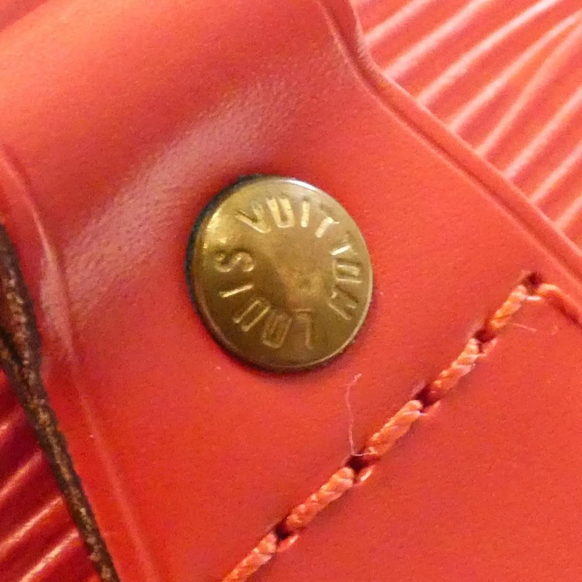 LOUIS VUITTON Red Alma Bag