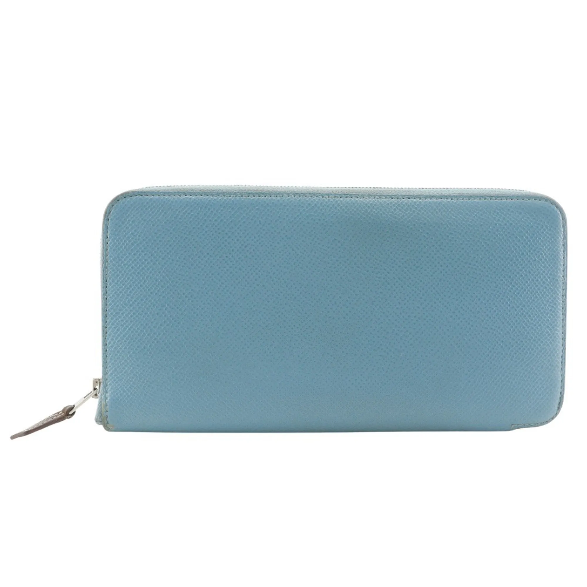 HERMES Blue Leather Wallet