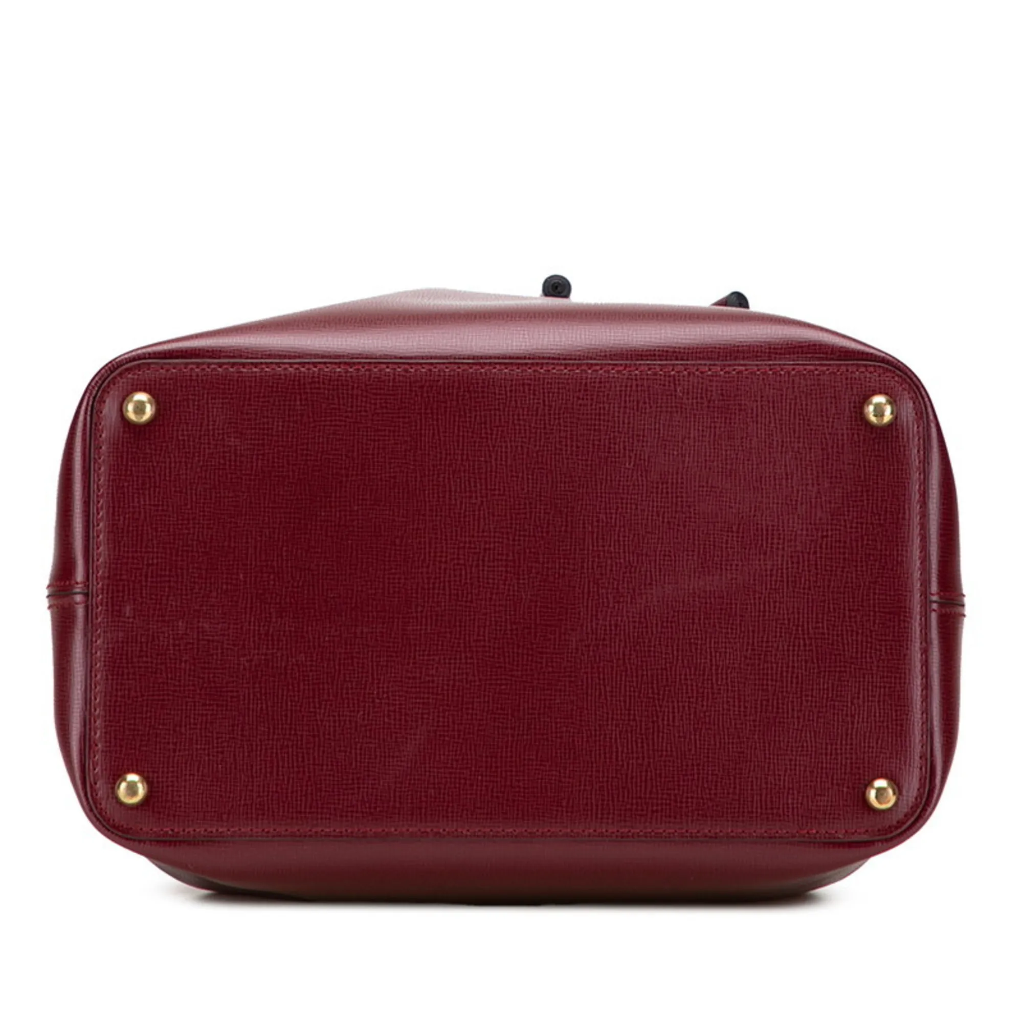 CARTIER Red Leather Shoulder Bag