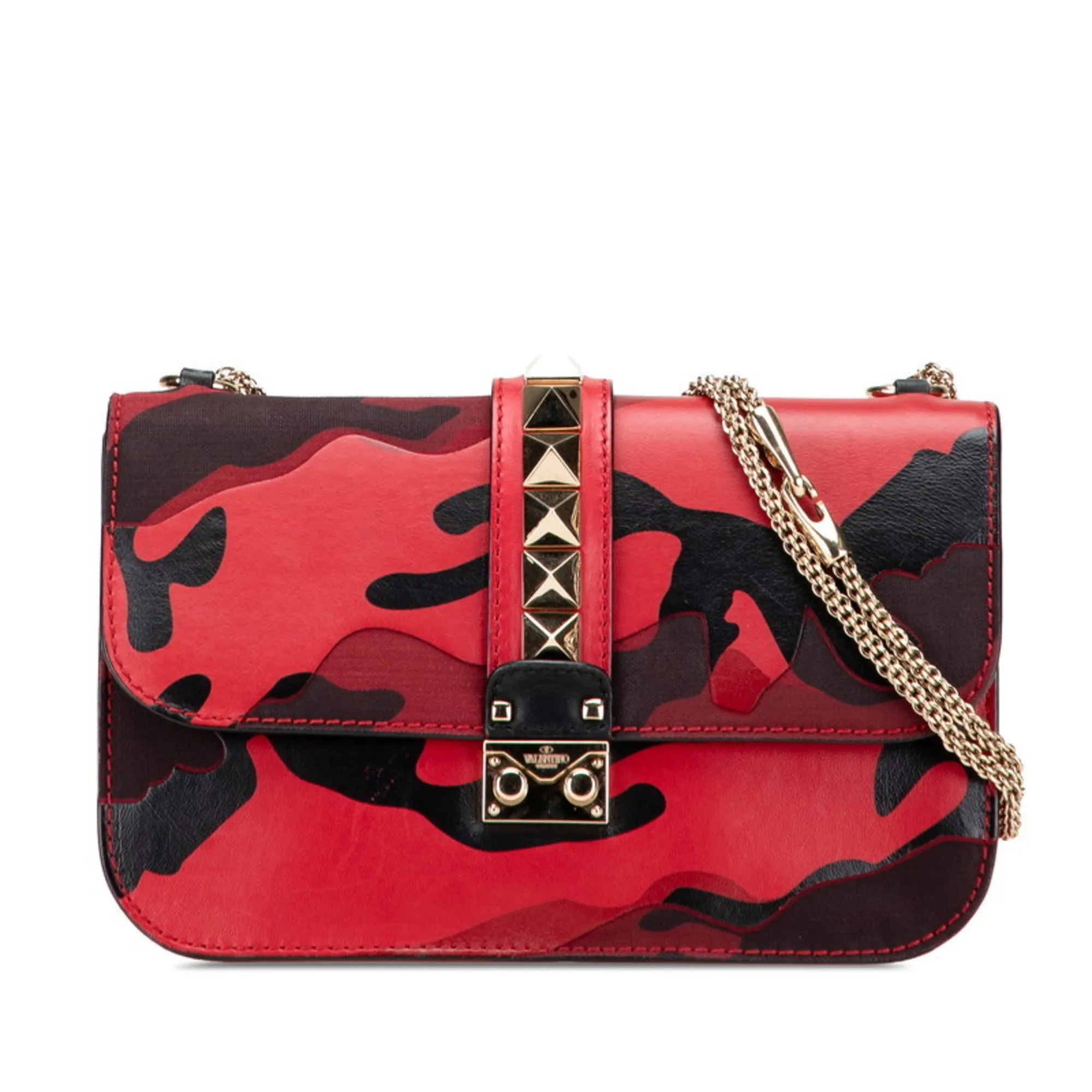 VALENTINO Black Leather Shoulder Bag