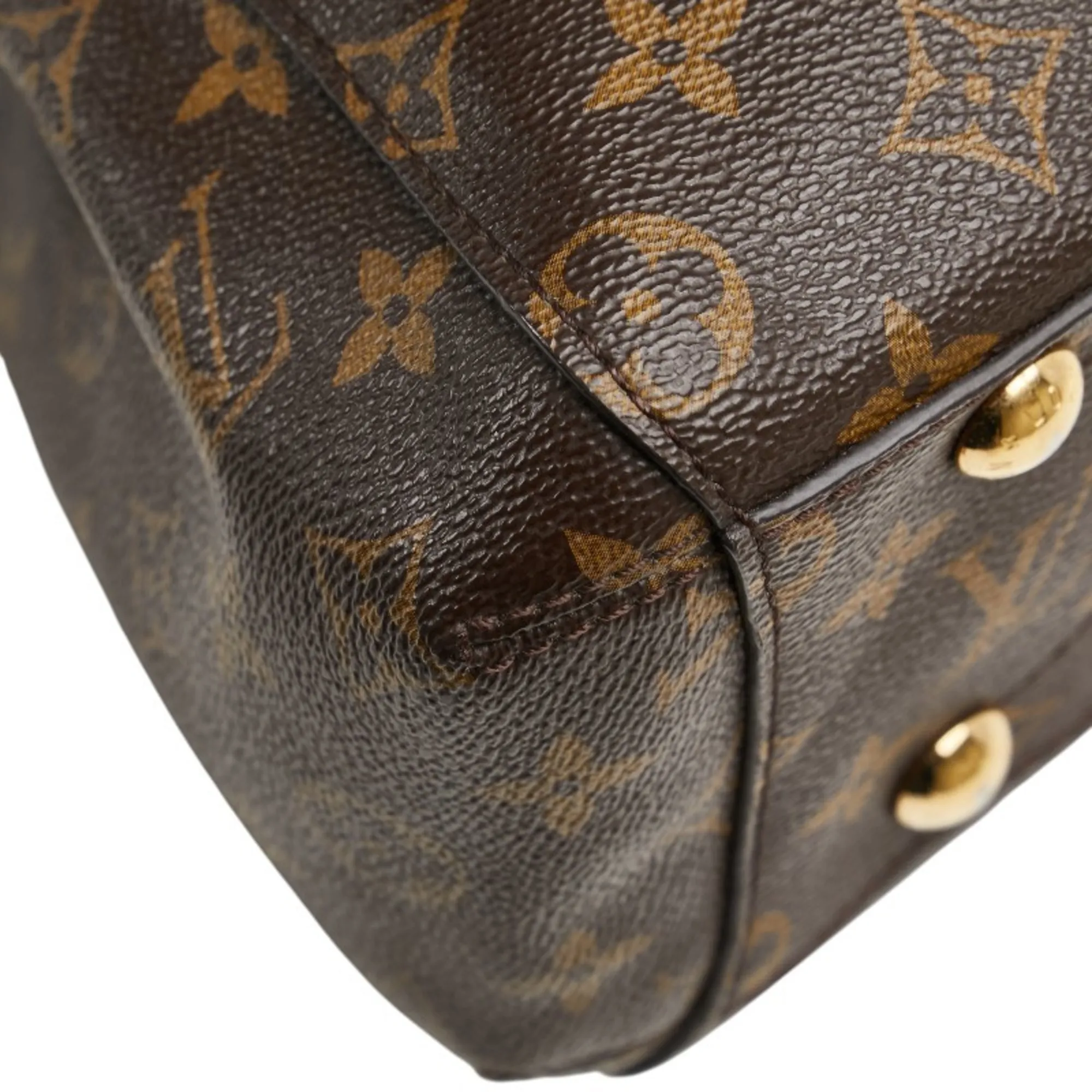 LOUIS VUITTON Brown Monogram Leather Shoulder Bag