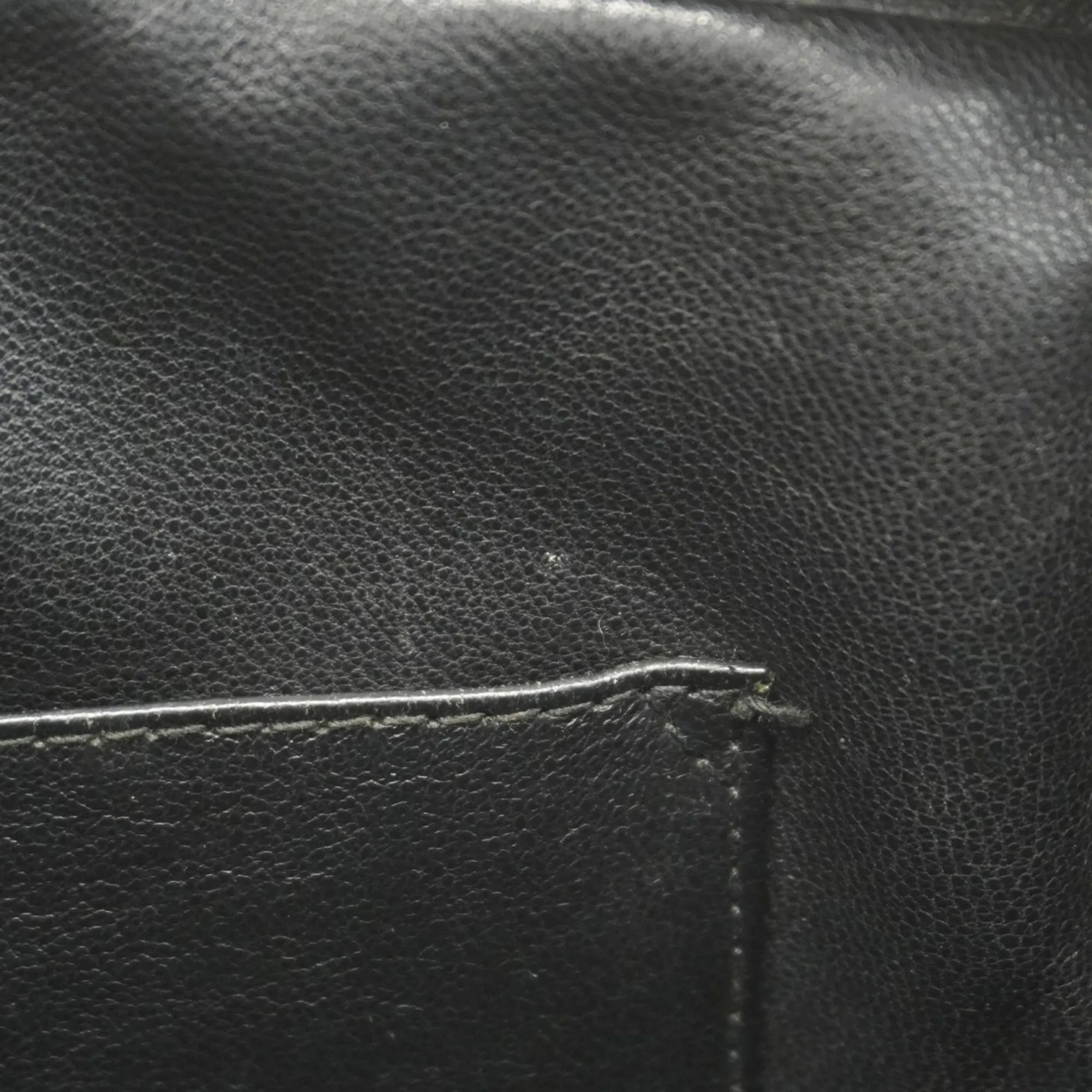 CHANEL Black Lambskin Leather Shoulder Bag