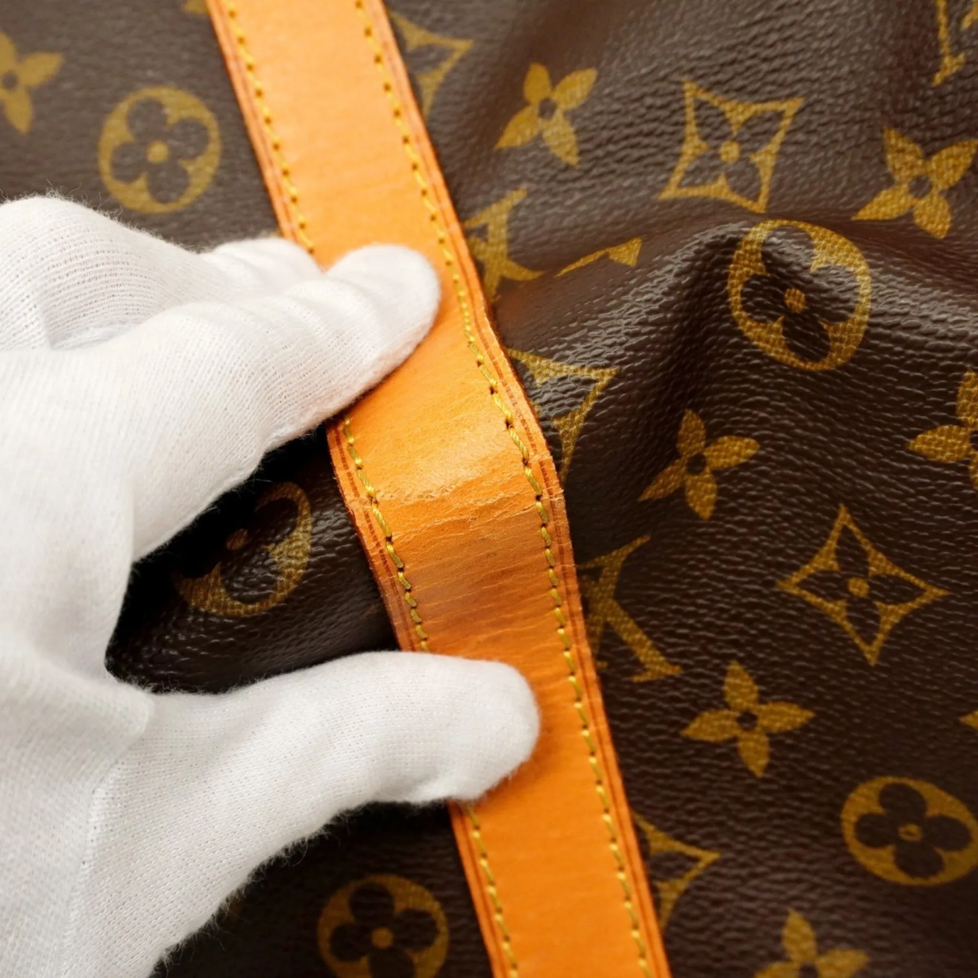 LOUIS VUITTON Brown Monogram Boston Bag