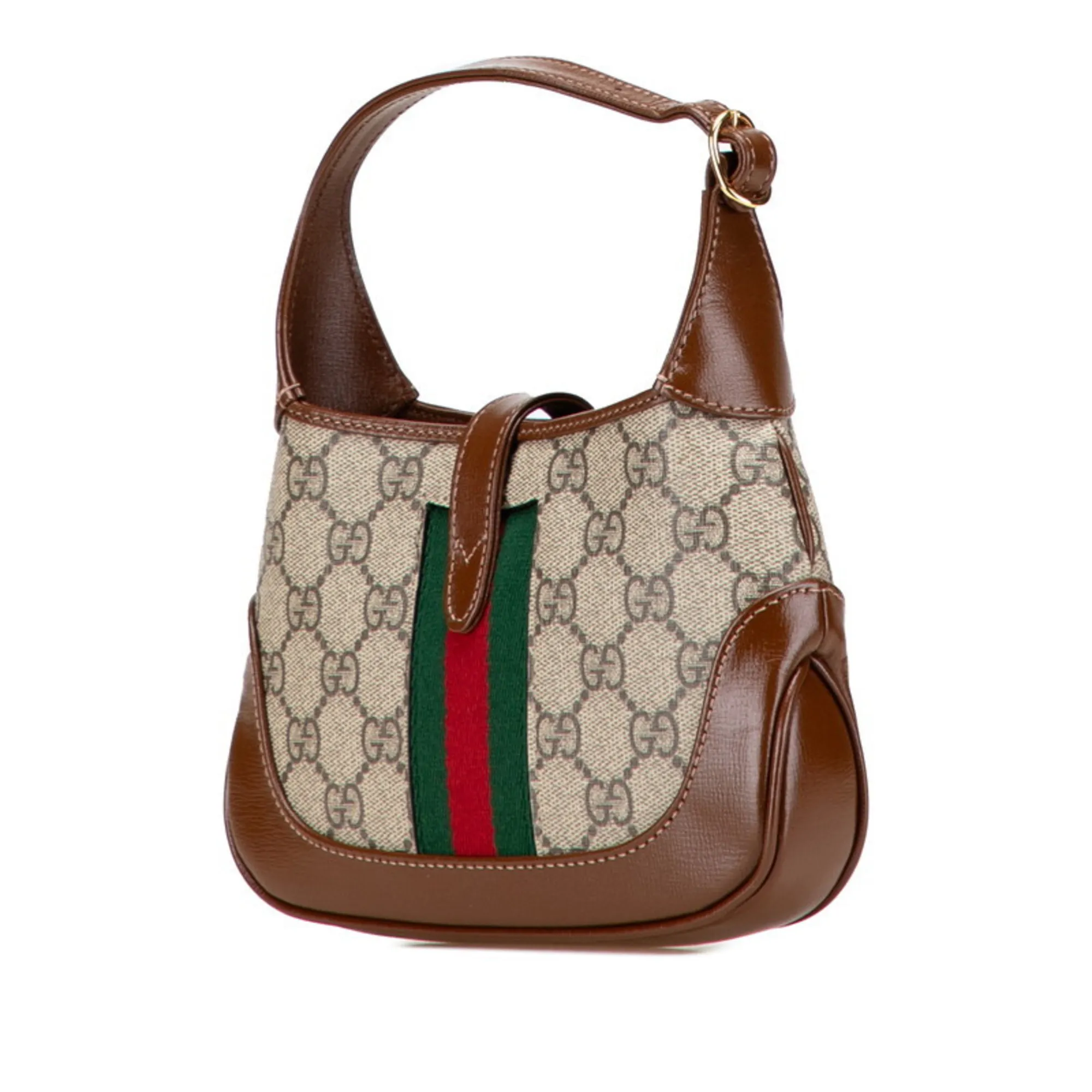 GUCCI Cream Leather Jackie Shoulder Bag