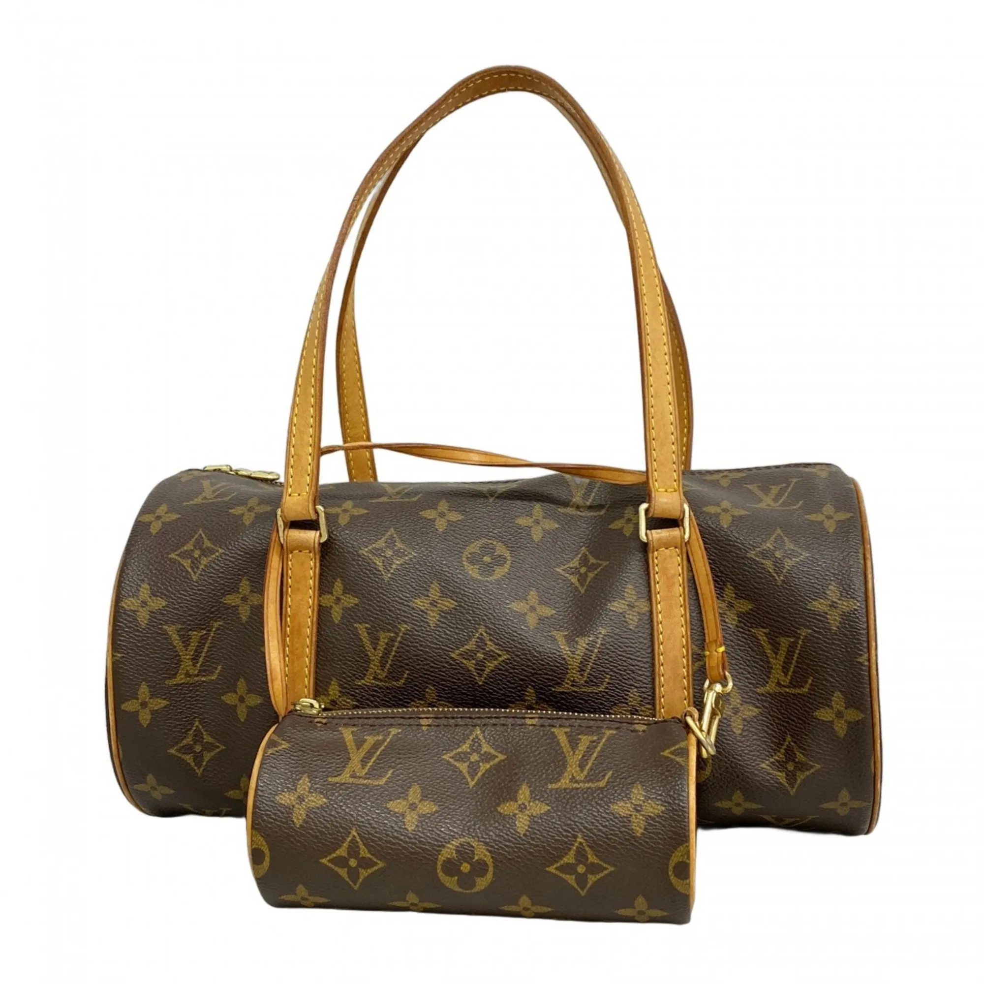 LOUIS VUITTON Brown Monogram Pouch