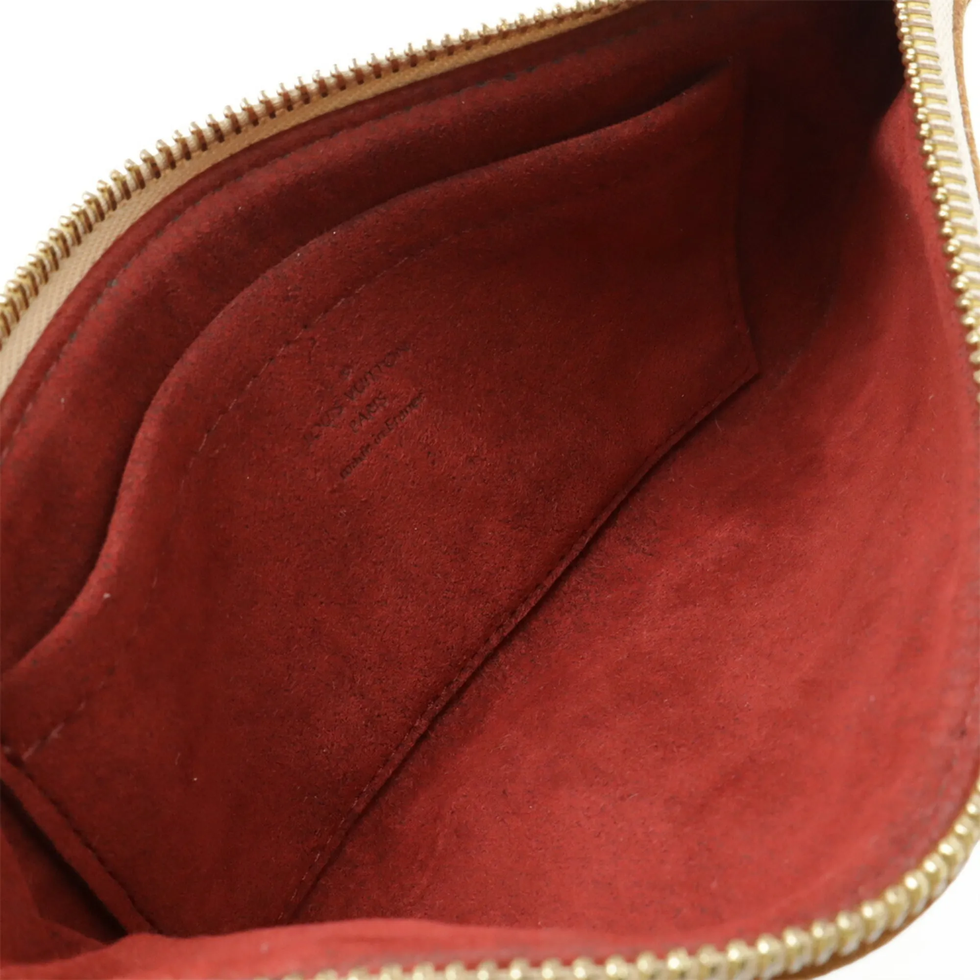 LOUIS VUITTON White Monogram Pouch