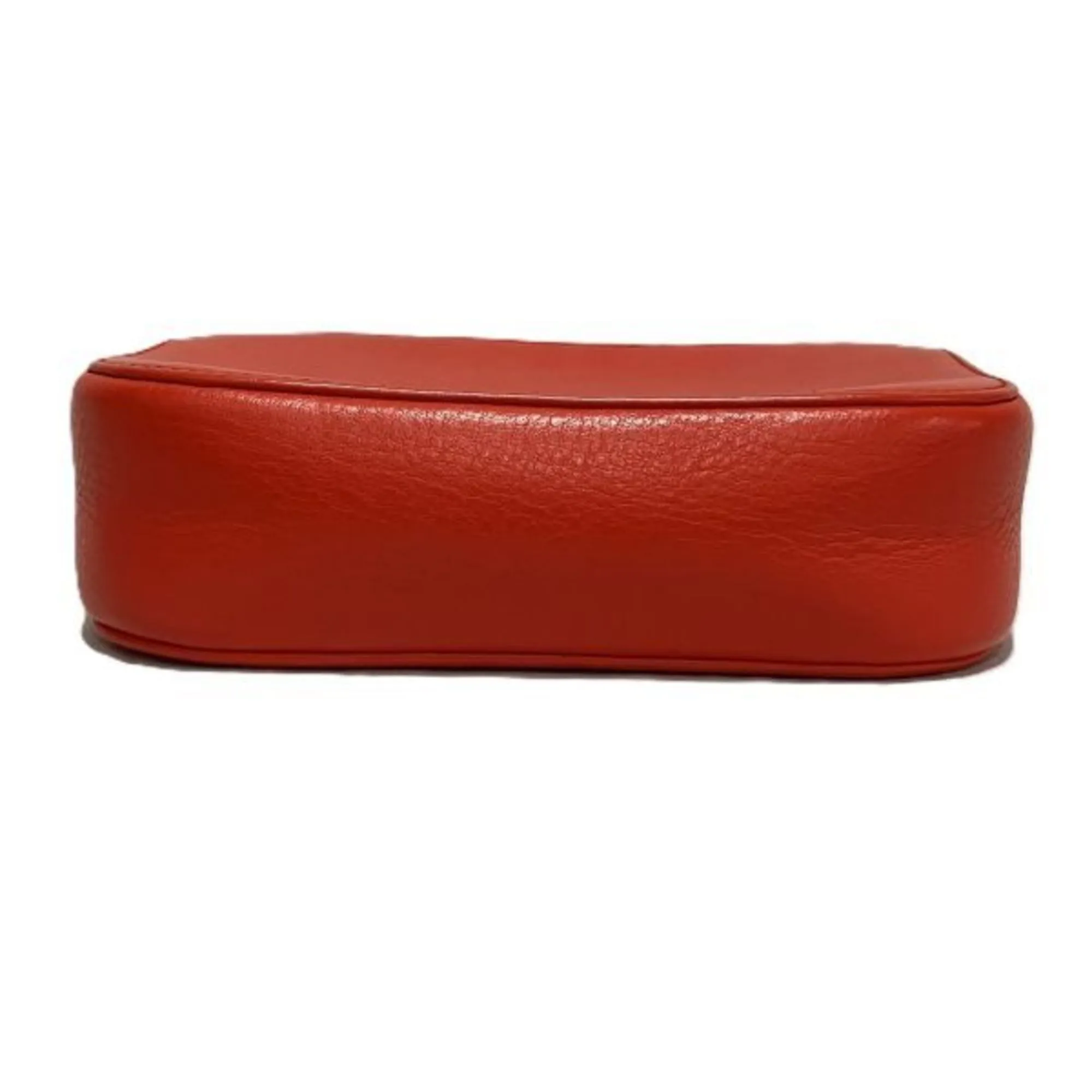 BALENCIAGA Red Leather Shoulder Bag