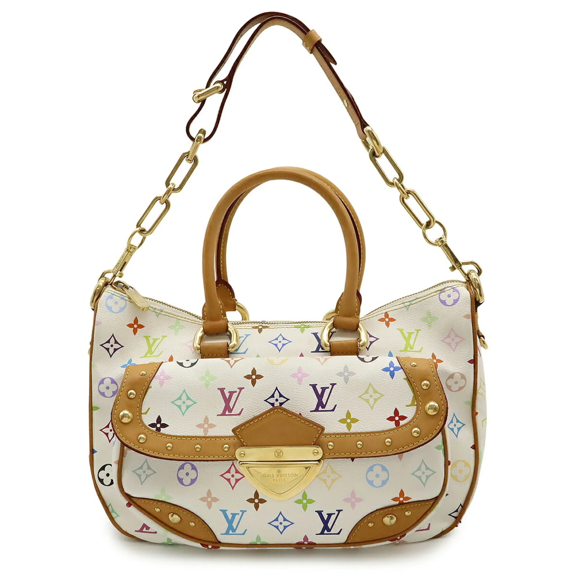 LOUIS VUITTON White Monogram Shoulder Bag