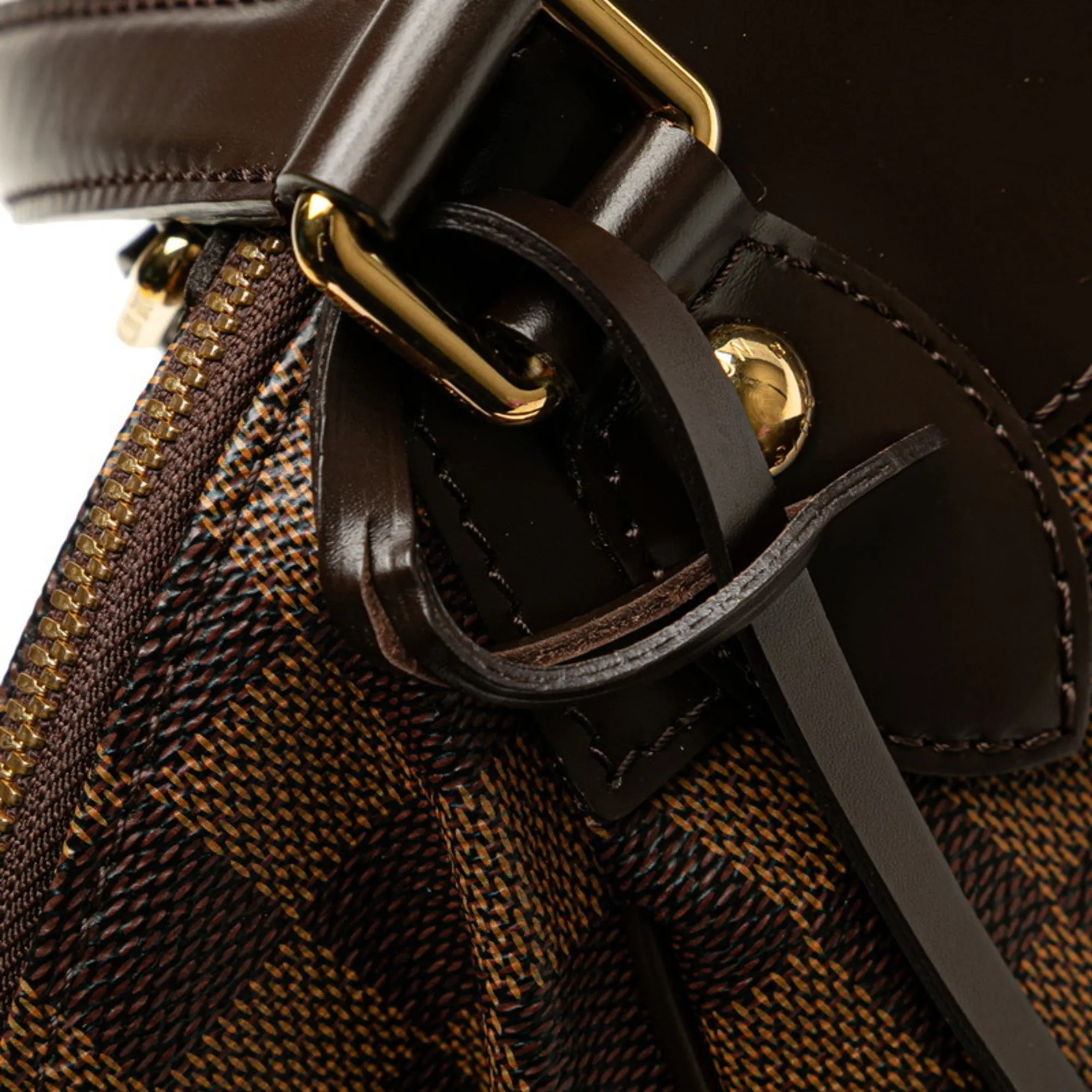 LOUIS VUITTON Brown Damier Leather Bag