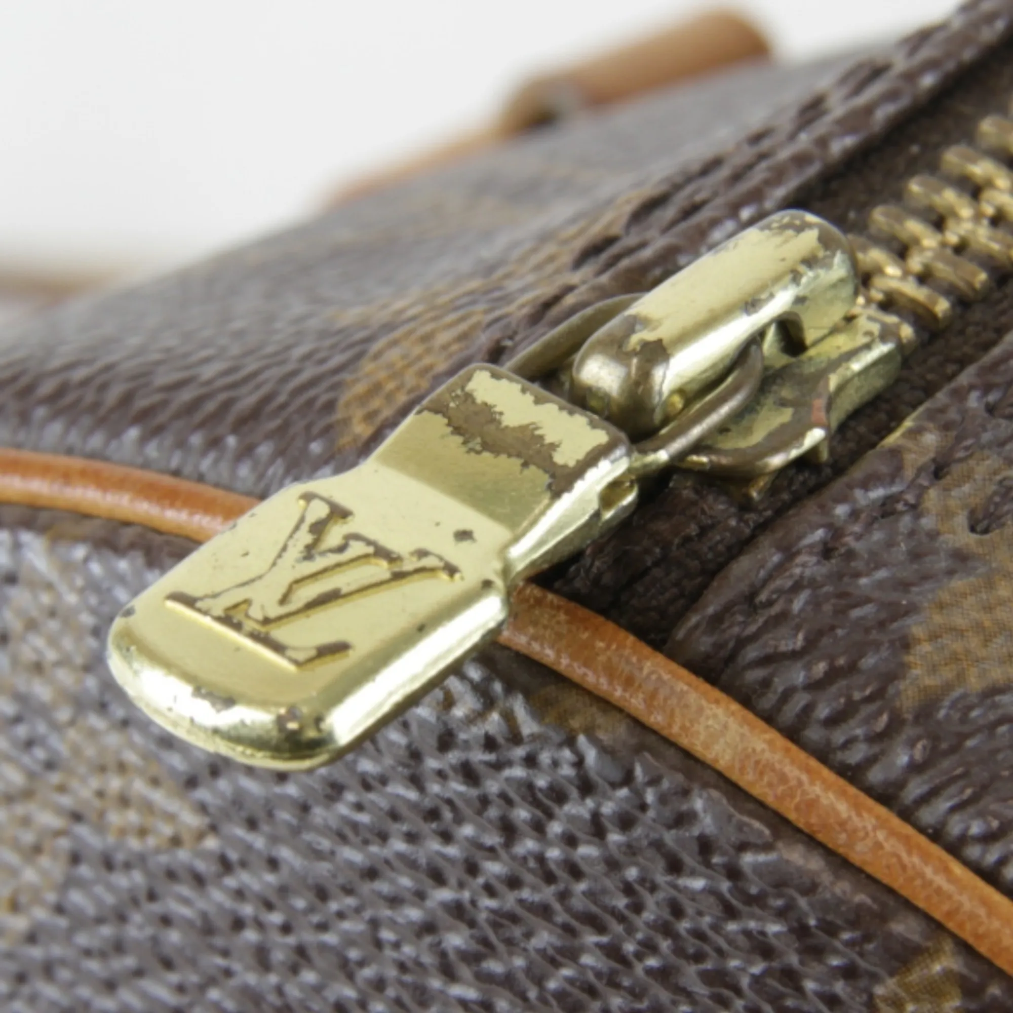 LOUIS VUITTON Brown Monogram Leather Bag