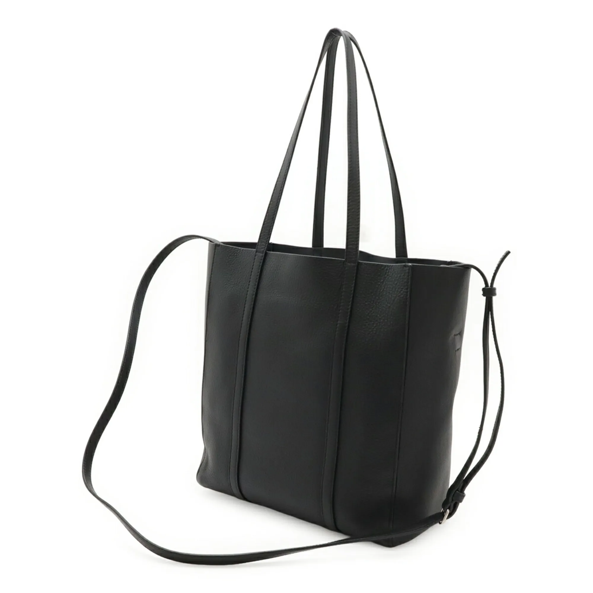 BALENCIAGA Black Leather Shoulder Bag