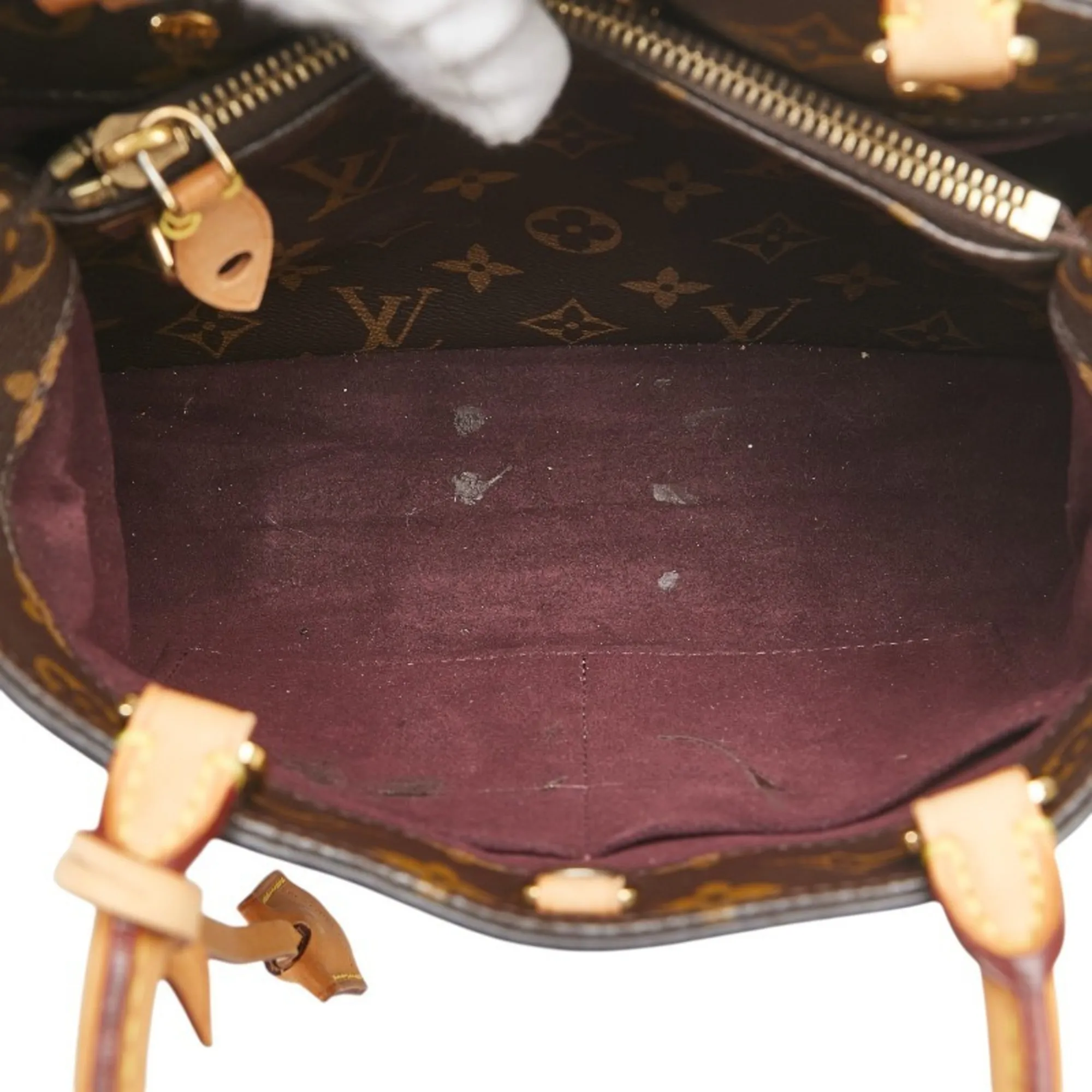 LOUIS VUITTON Brown Monogram Leather Shoulder Bag