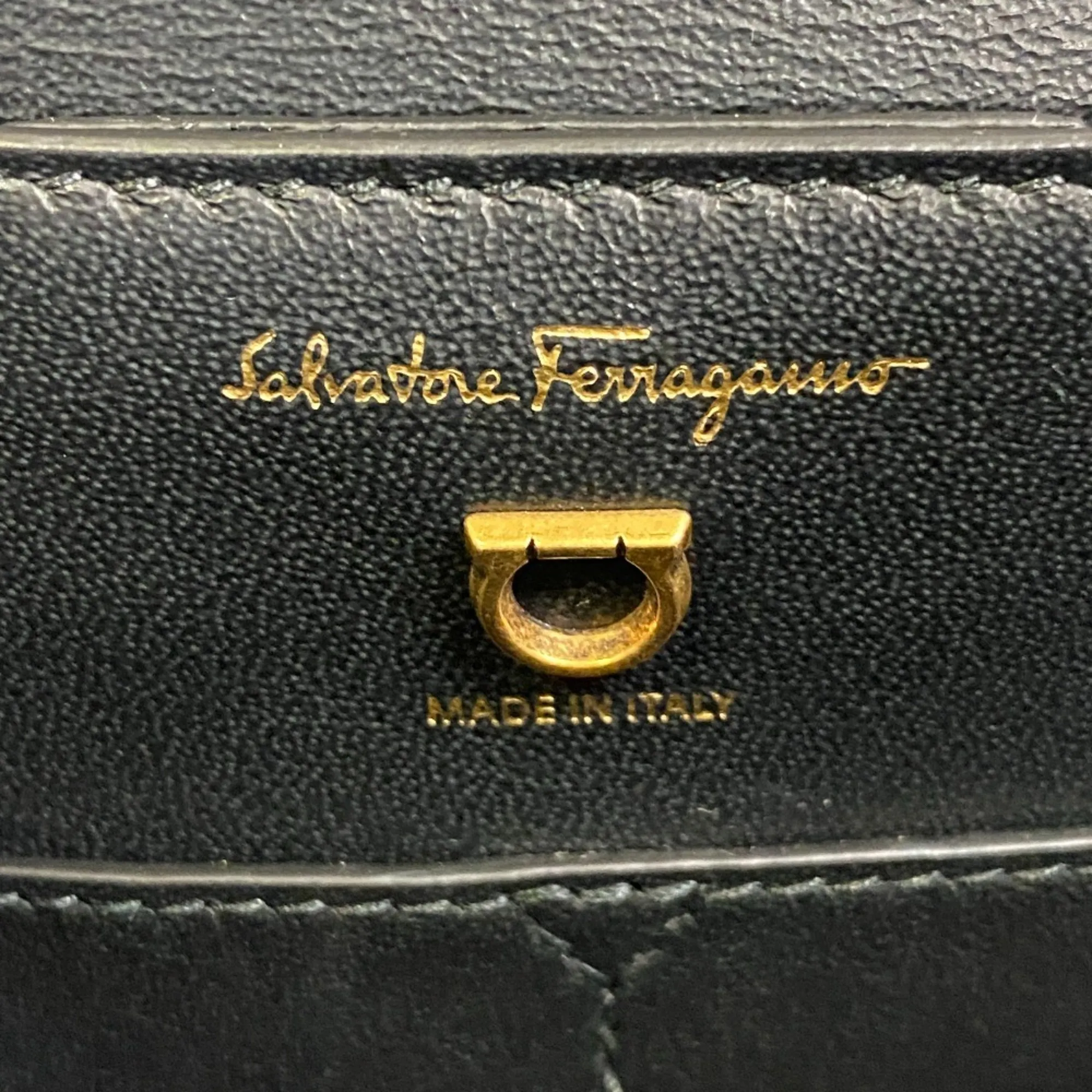 SALVATORE FERRAGAMO Black Shoulder Bag
