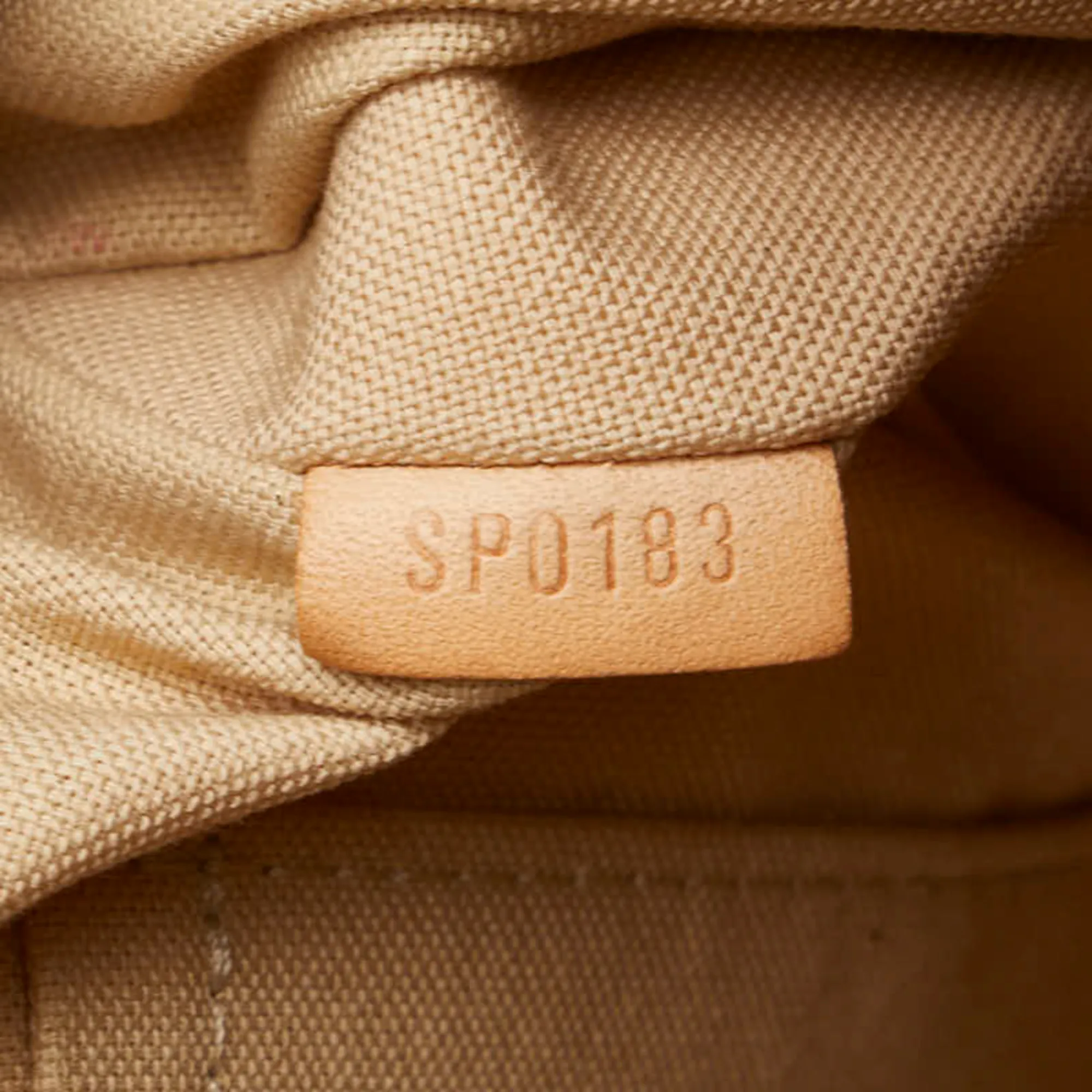 LOUIS VUITTON White Damier Leather Shoulder Bag