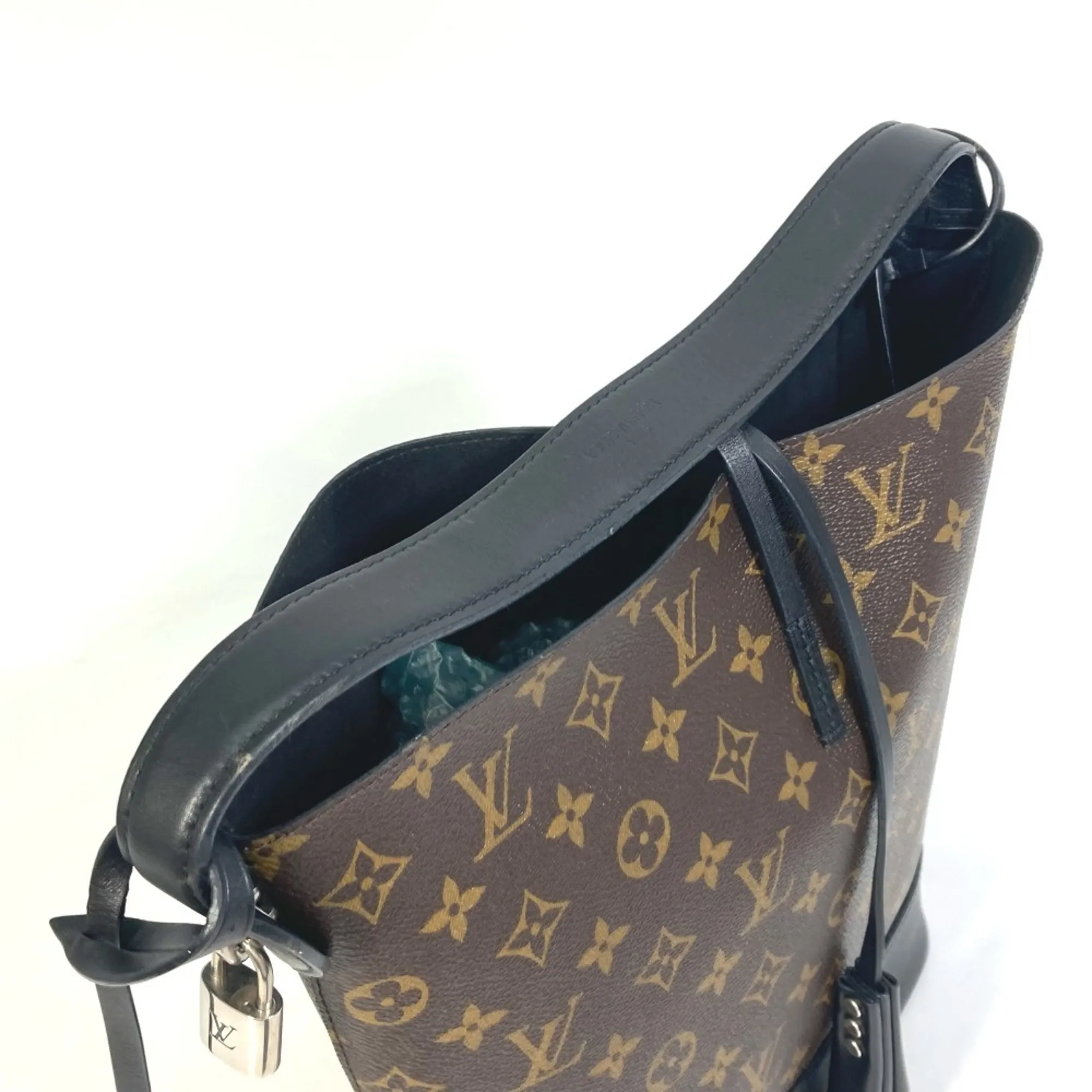 LOUIS VUITTON Black Monogram Shoulder Bag