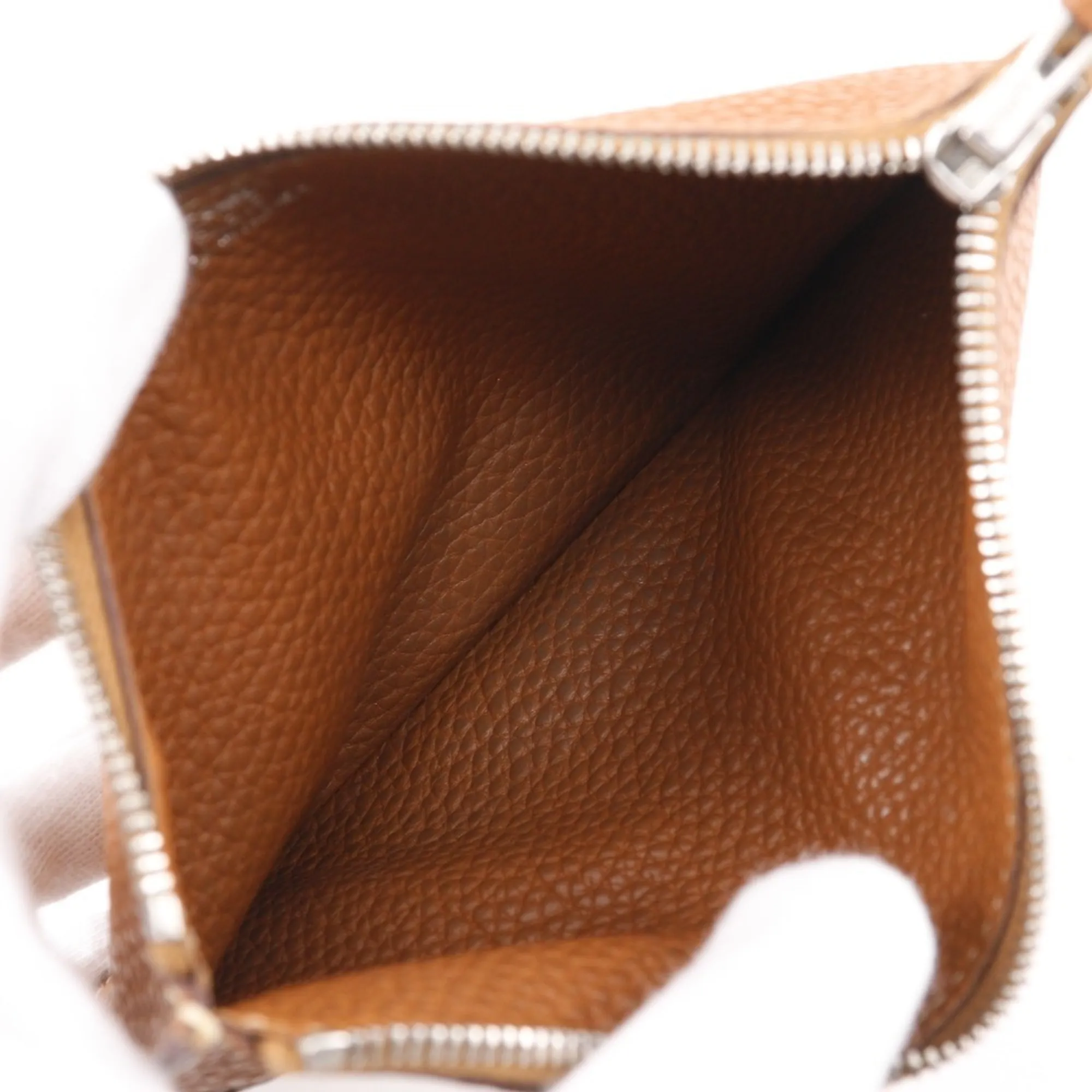 HERMES Brown Leather Wallet