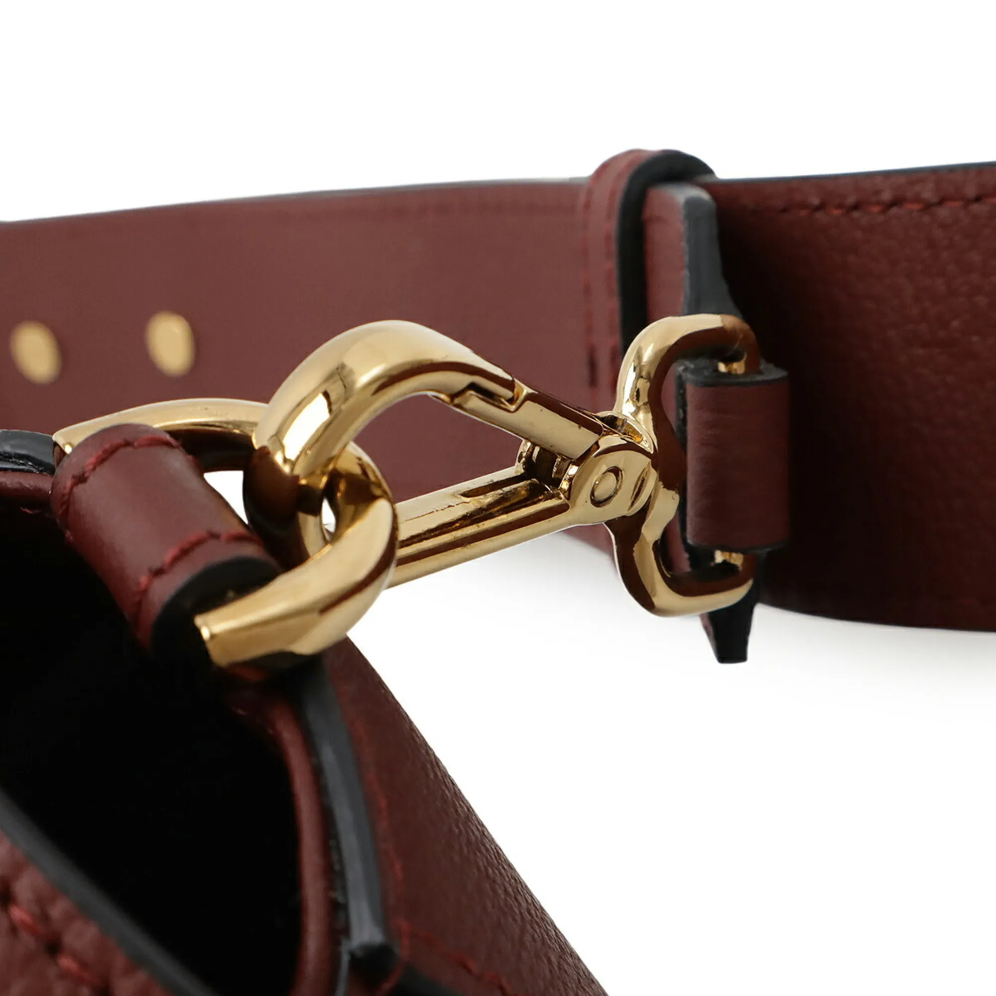 VERSACE Red Leather Shoulder Bag