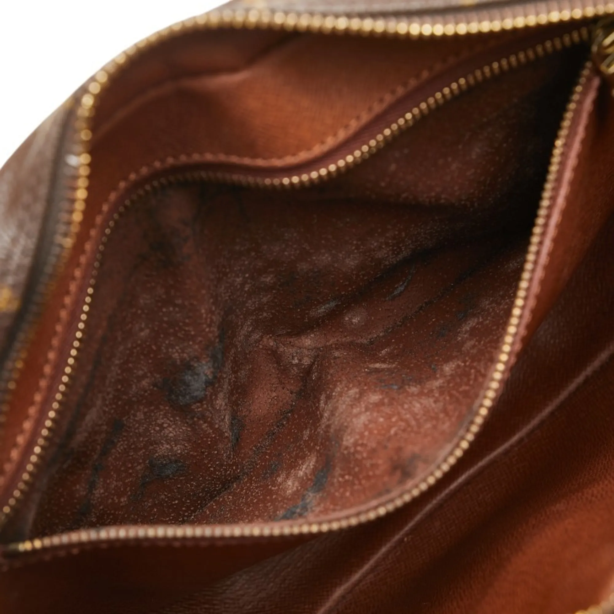 LOUIS VUITTON Brown Monogram Leather Shoulder Bag