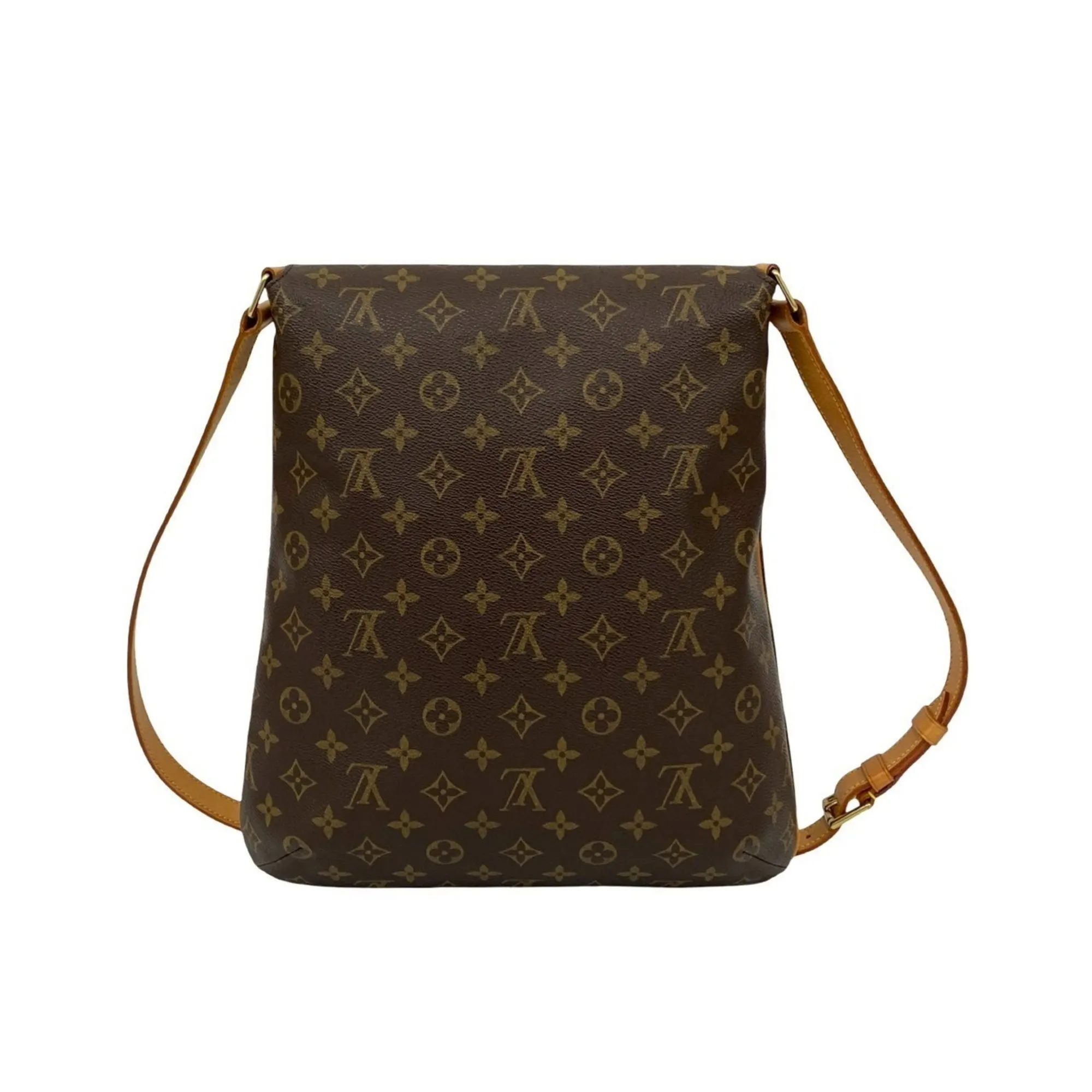 LOUIS VUITTON Brown Leather Shoulder Bag