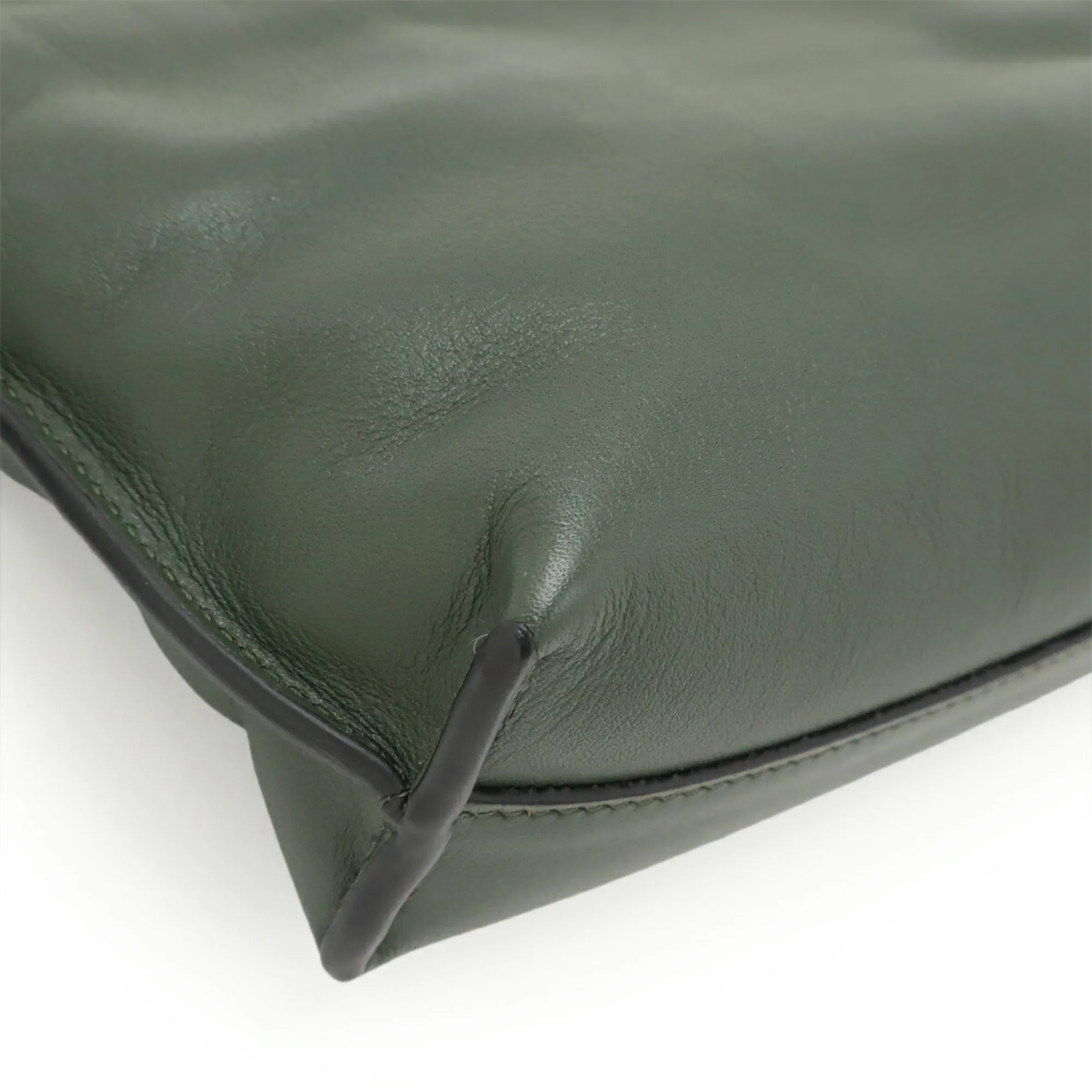 LOEWE Green Leather Shoulder Bag