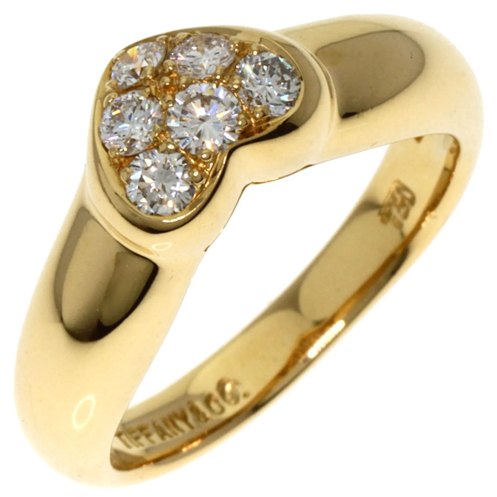 TIFFANY & CO. 18k Yellow Diamond Ring
