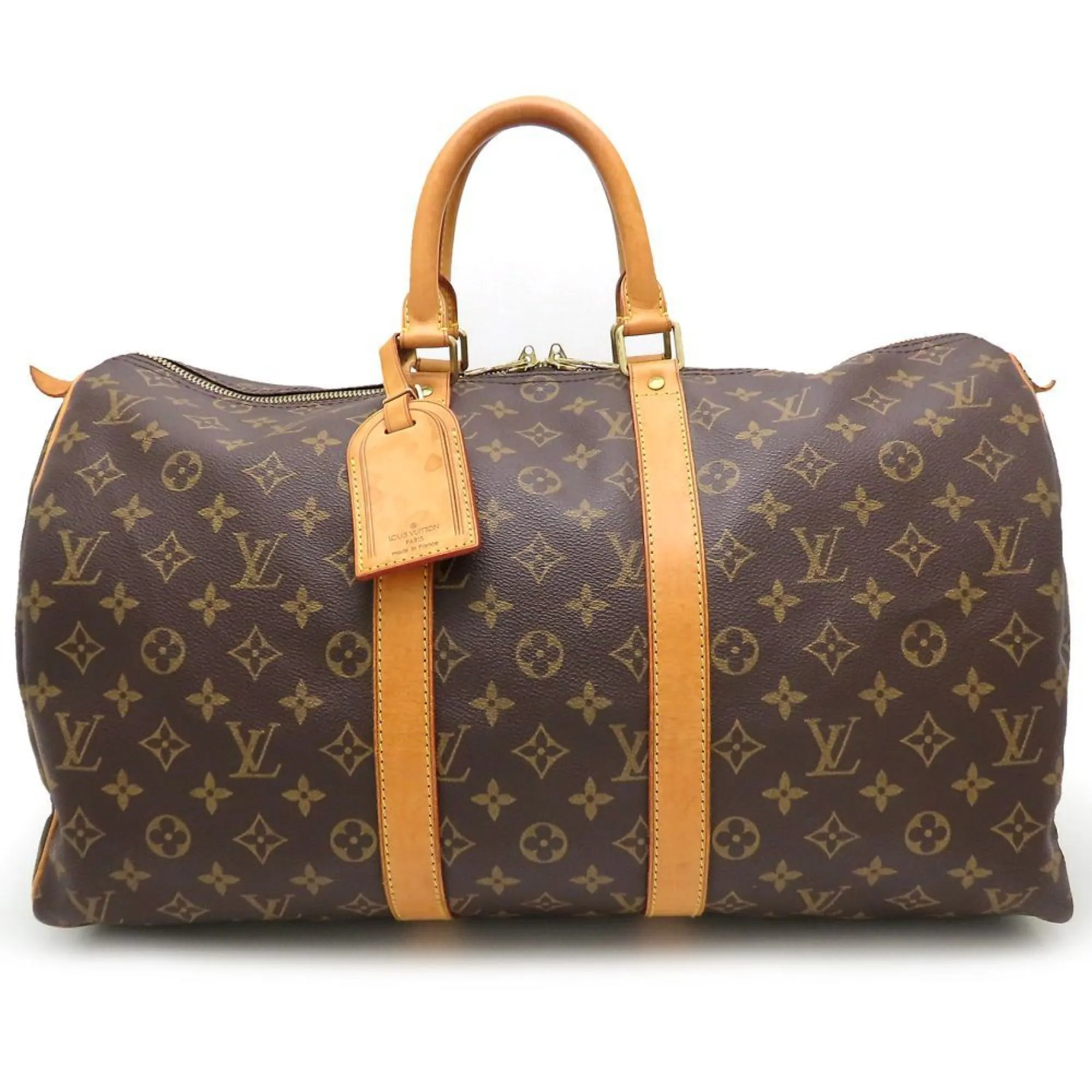 LOUIS VUITTON Brown Monogram Boston Bag