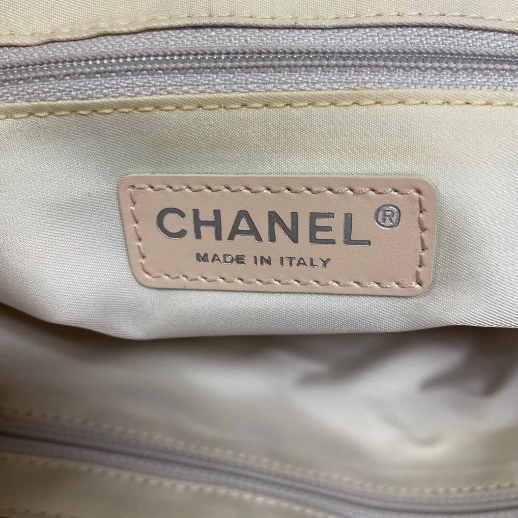 CHANEL Cream Tote Bag