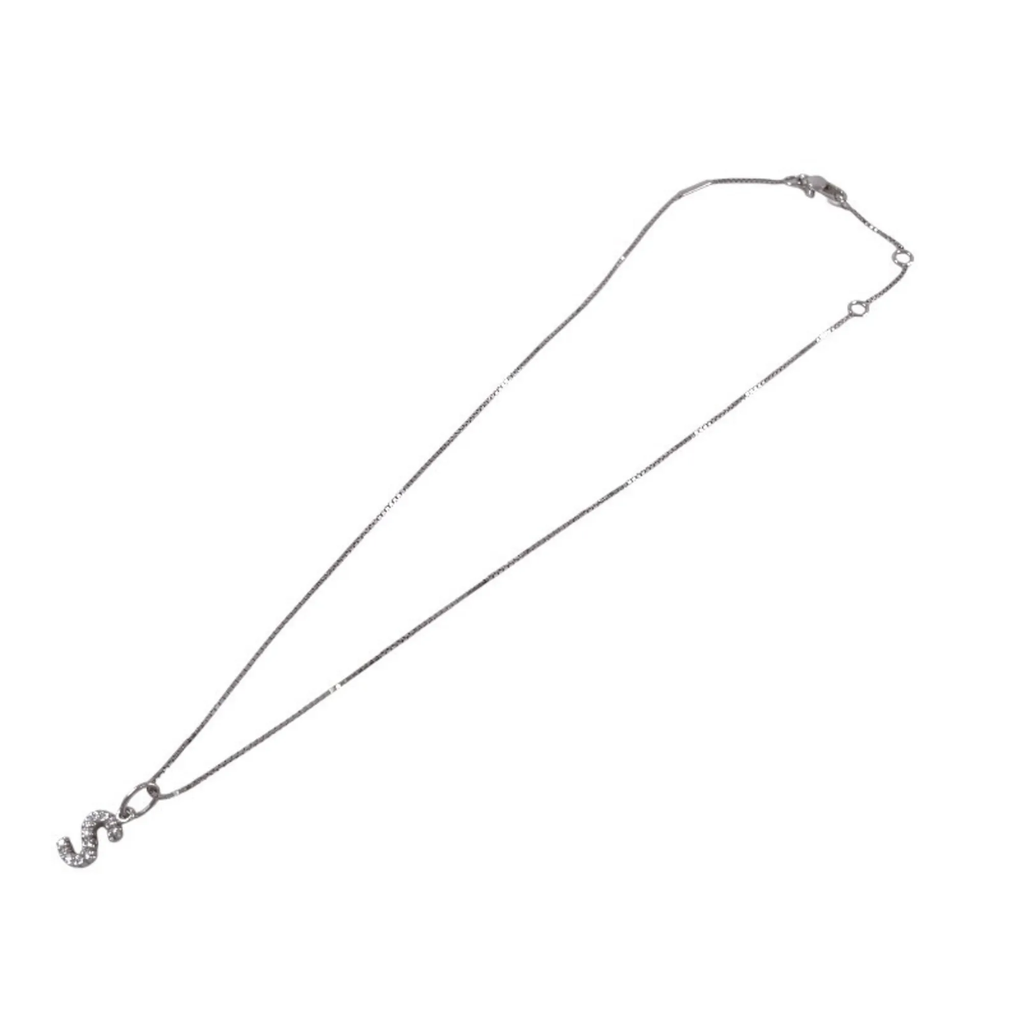 GUCCI 18k Silver Diamond Necklace