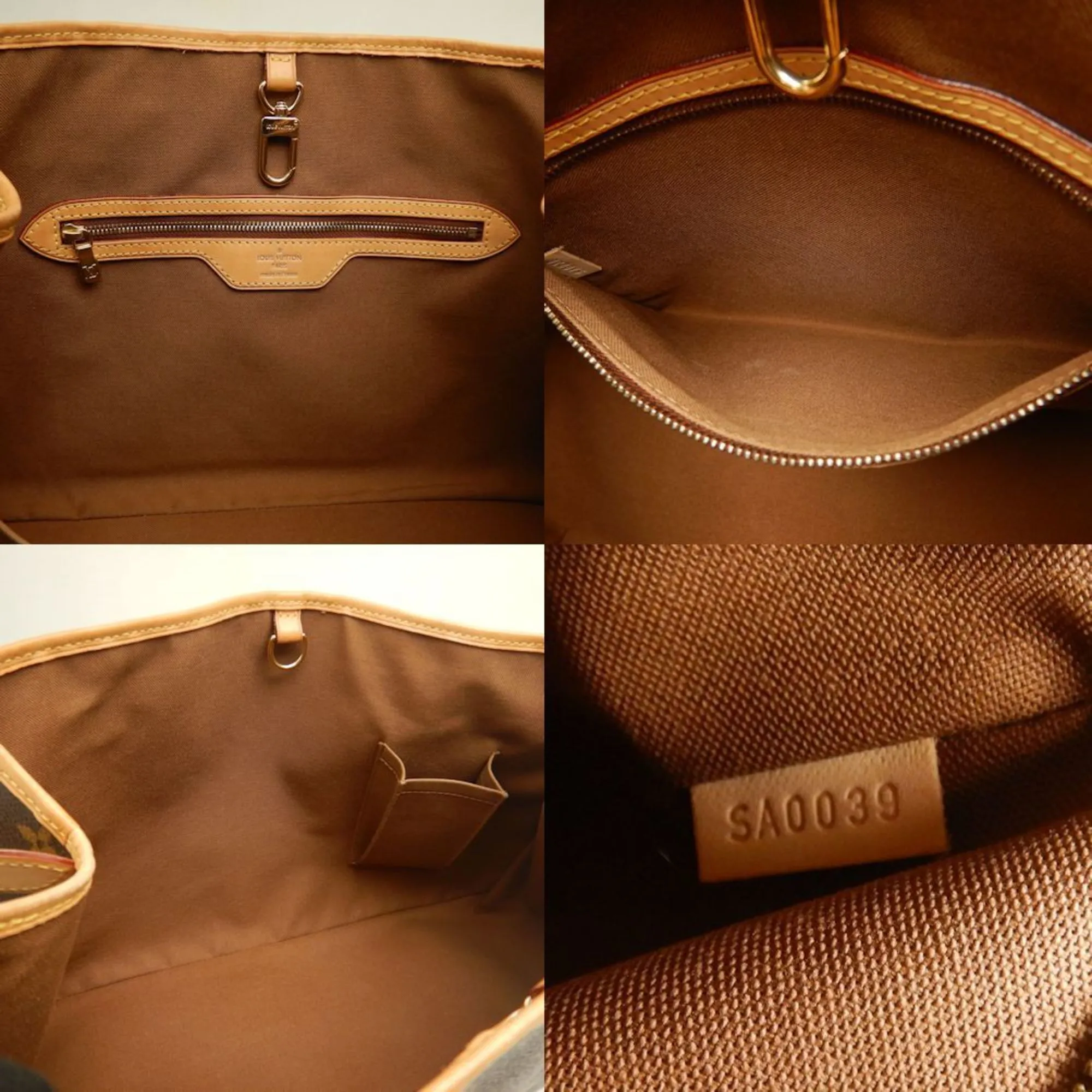 LOUIS VUITTON Brown Monogram Tote Bag