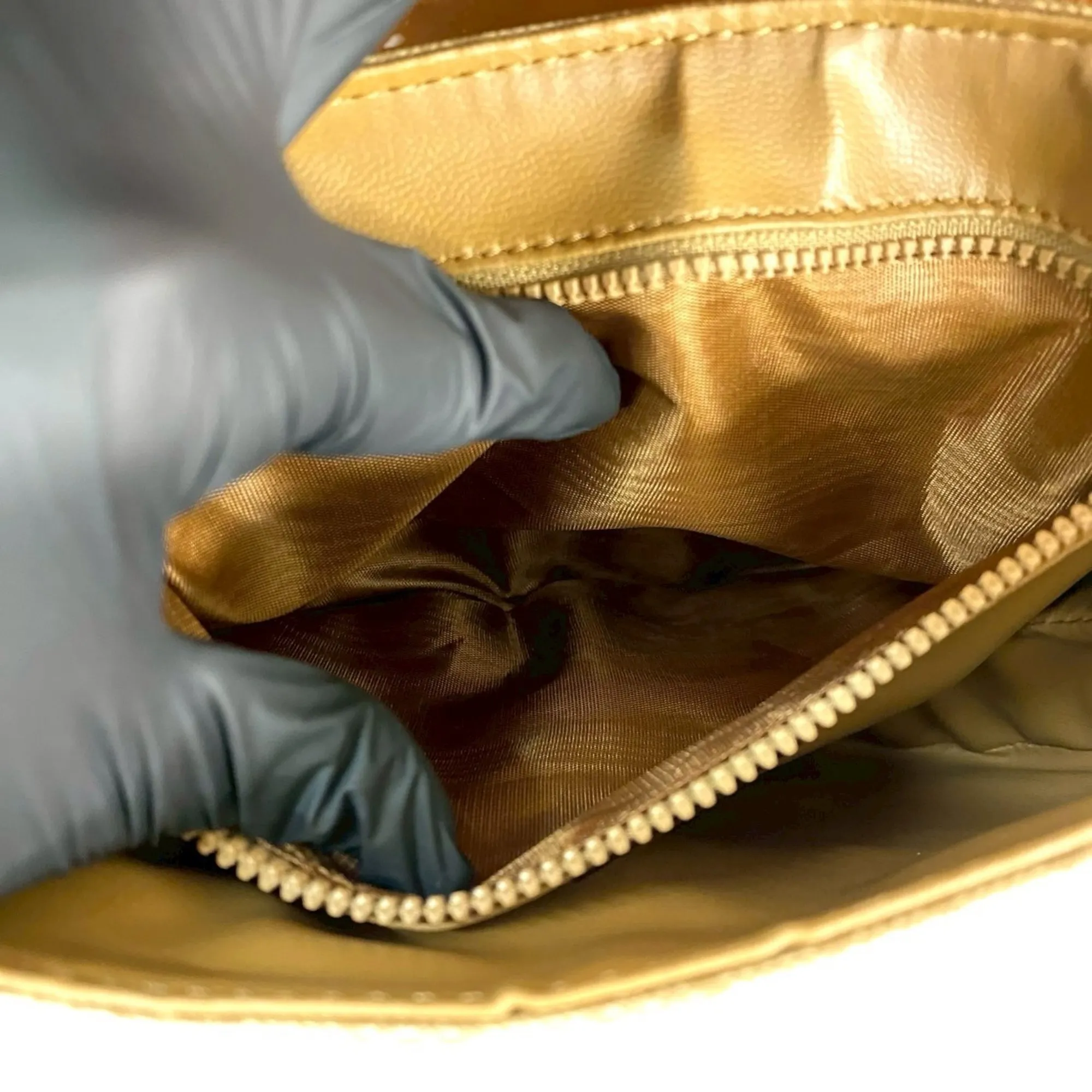 CELINE Brown Leather Shoulder Bag