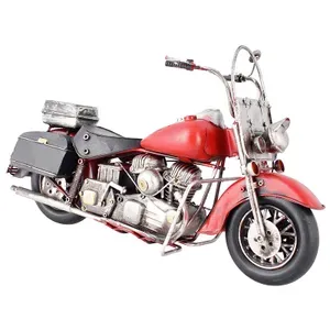 Kovový model motorky 36cm červená Kovový model motorky 36cm červená
