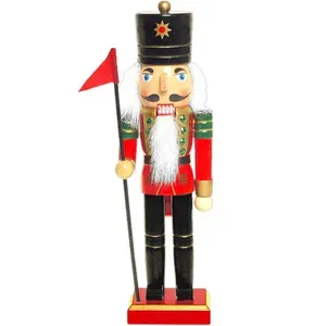 Luskáčik vojak so zástavou 26cm Luskáčik vojak so zástavou 26cm