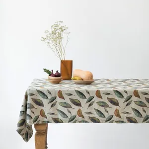 Ľanový obrus 140x140 cm Golden Fall – Linen Tales Ľanový obrus 140x140 cm Golden Fall – Linen Tales